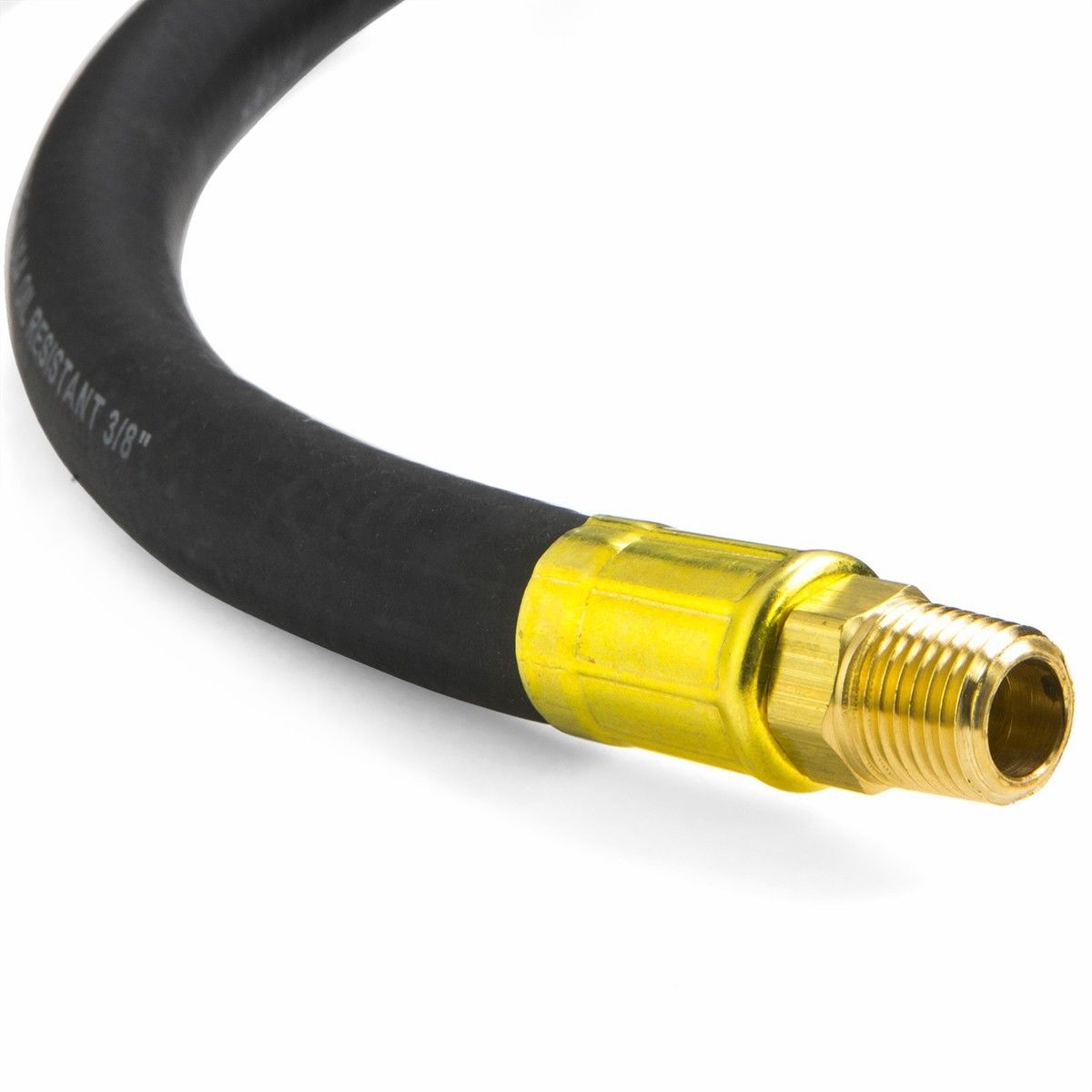 3/8" x 50' ft Rubber Hose Pneumatic Air Hose Oil Resistant Rubber