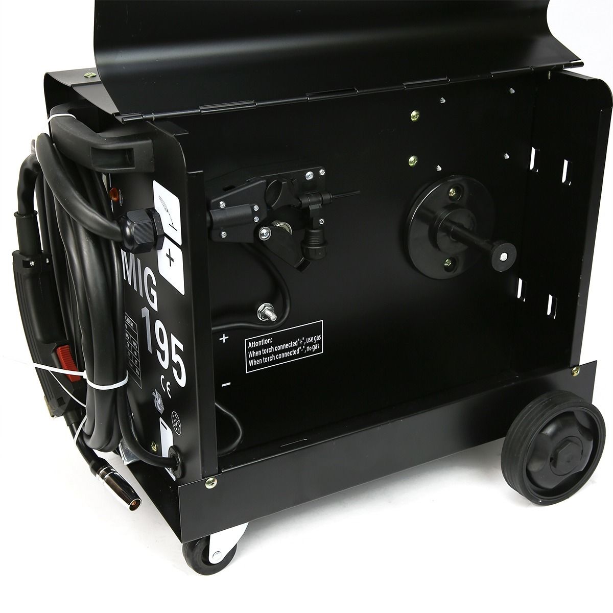 195 AMP DUAL MIG195 230V Flux Core Auto Wire Welding Machine Gas No