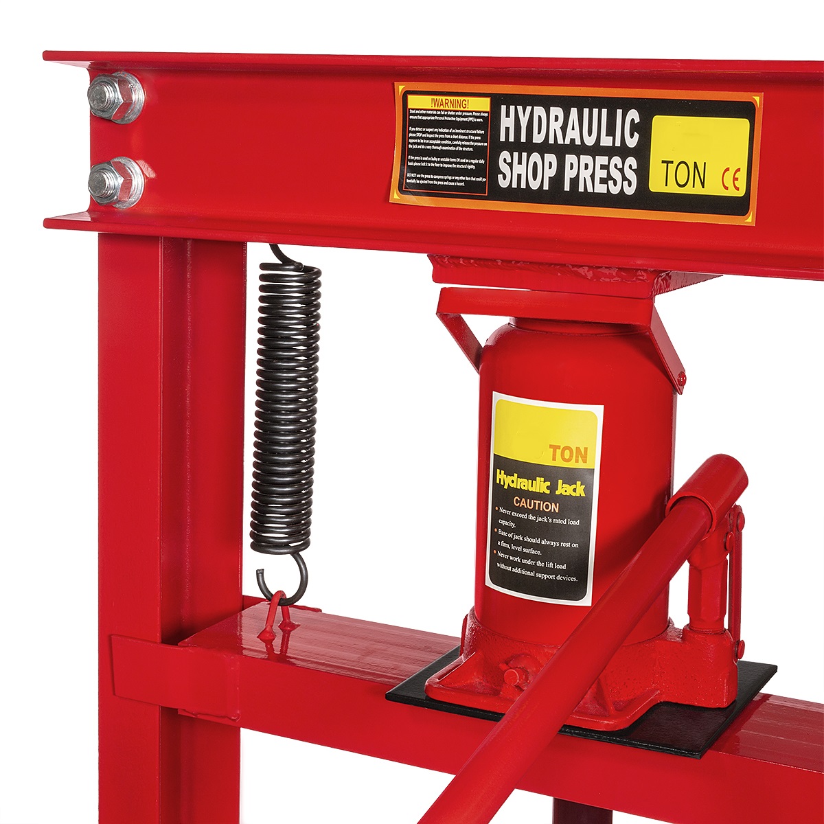 KABOCHO 12 Ton H-Frame Hydraulic Shop Press Shop Equipment 24000lbs Capacity Red