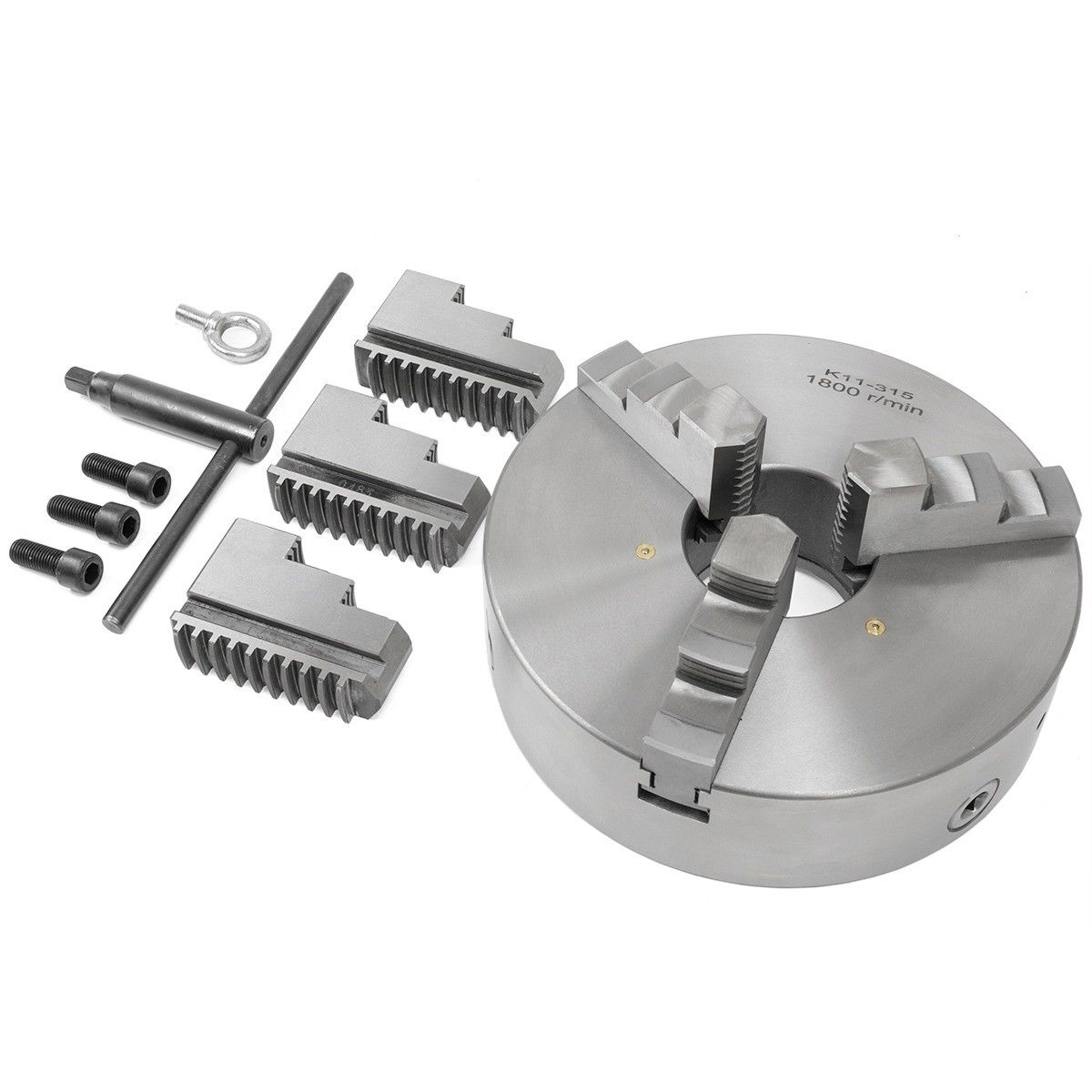 k11315 12" 3 Jaw Self Centering Precision metal Lathe Chuck Shank Arbor Adaptor 602589760599 eBay