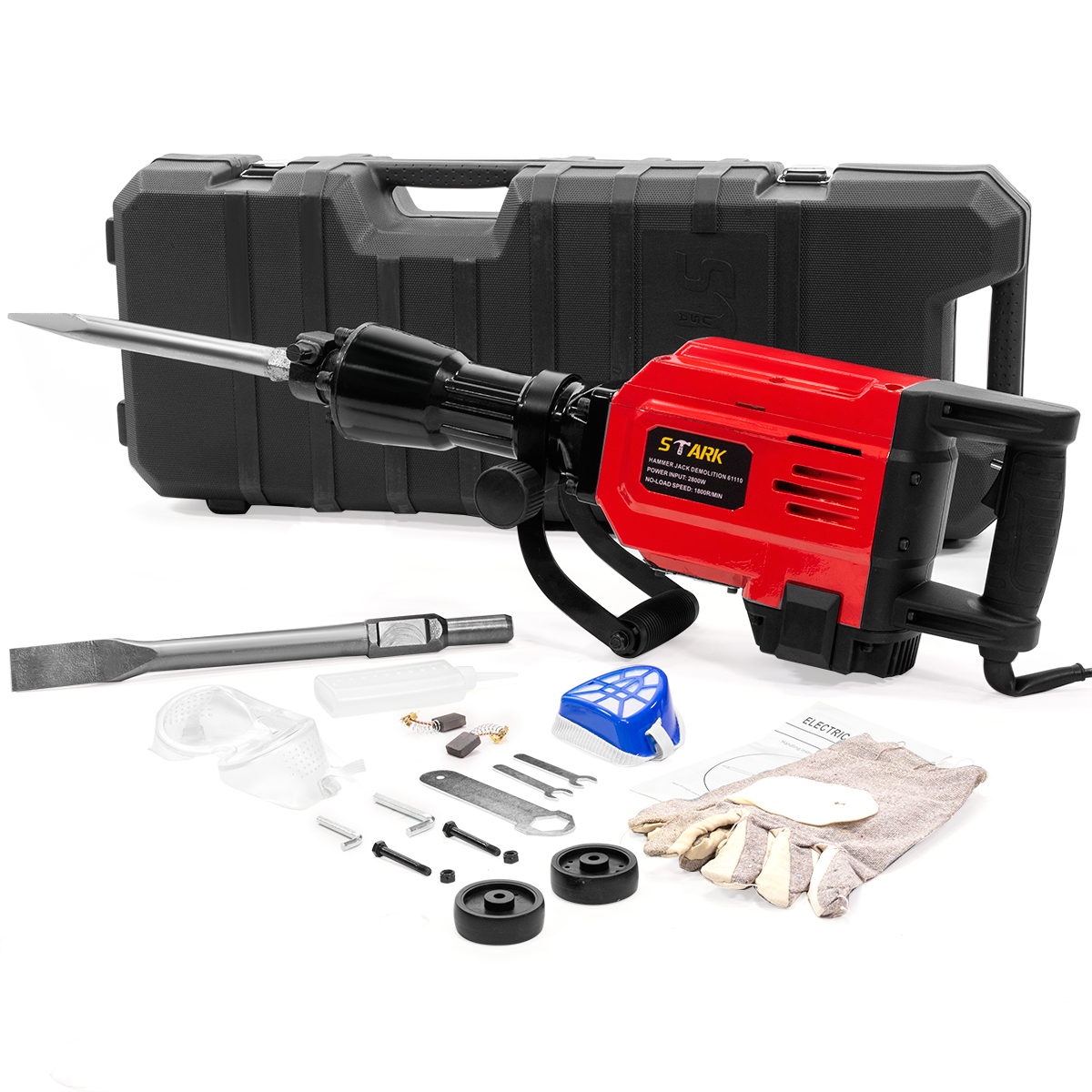 35Pound Electric Demolition Jack Hammer Concrete Breaker Punch Chisel