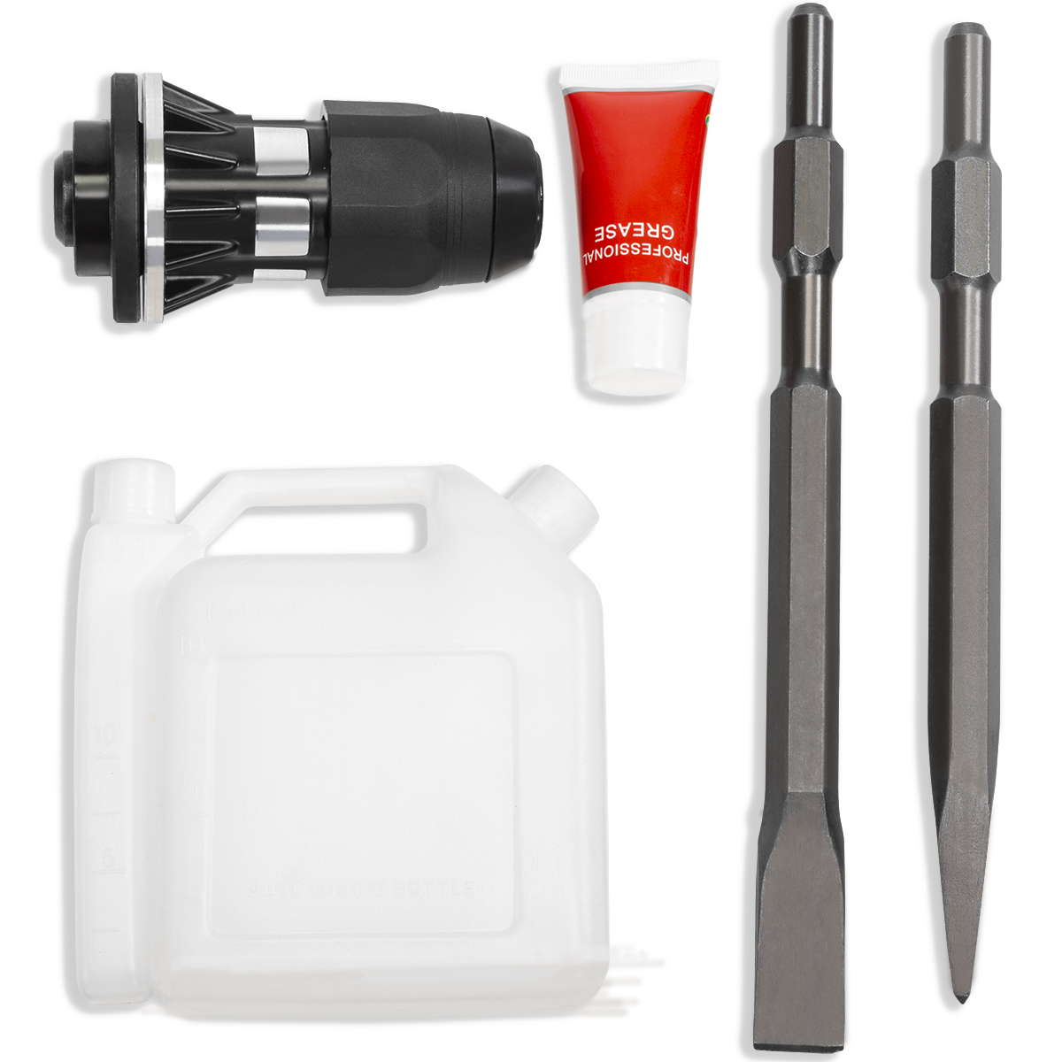 2in1 Gas Demolition Jack Hammer & Pile Piling Driver Chisel Bit 32