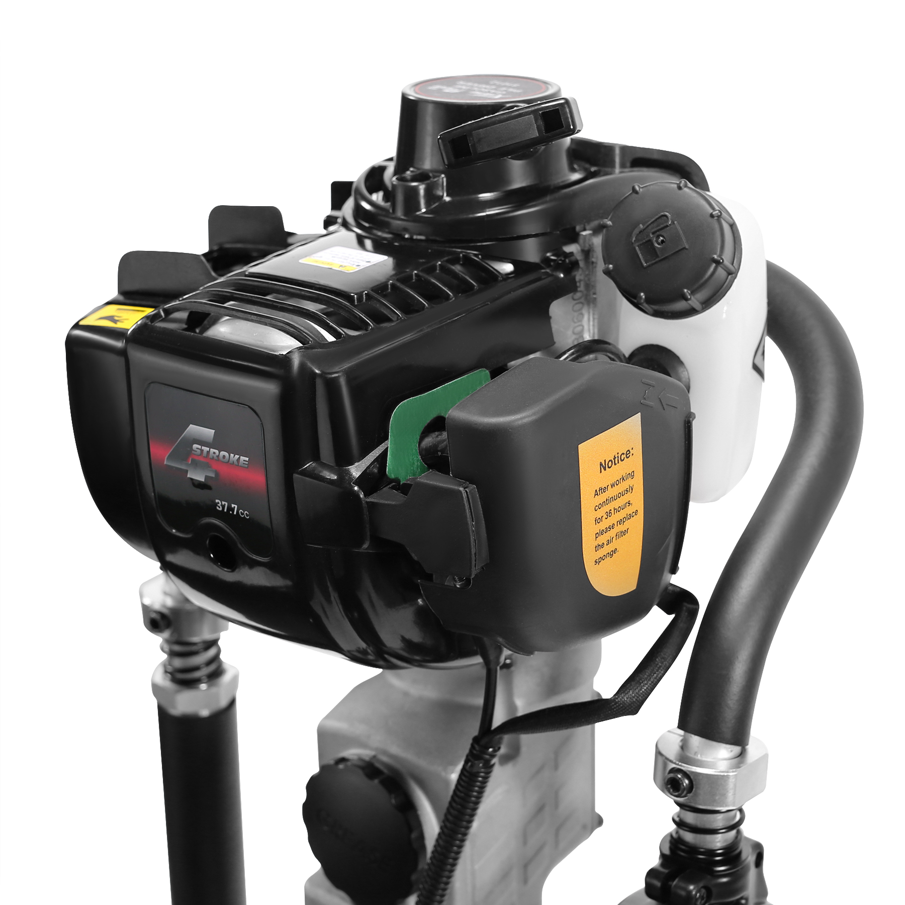 4 Stroke 37.7cc Gas Powered TPost Driver Gasoline Push Pile Fence Post