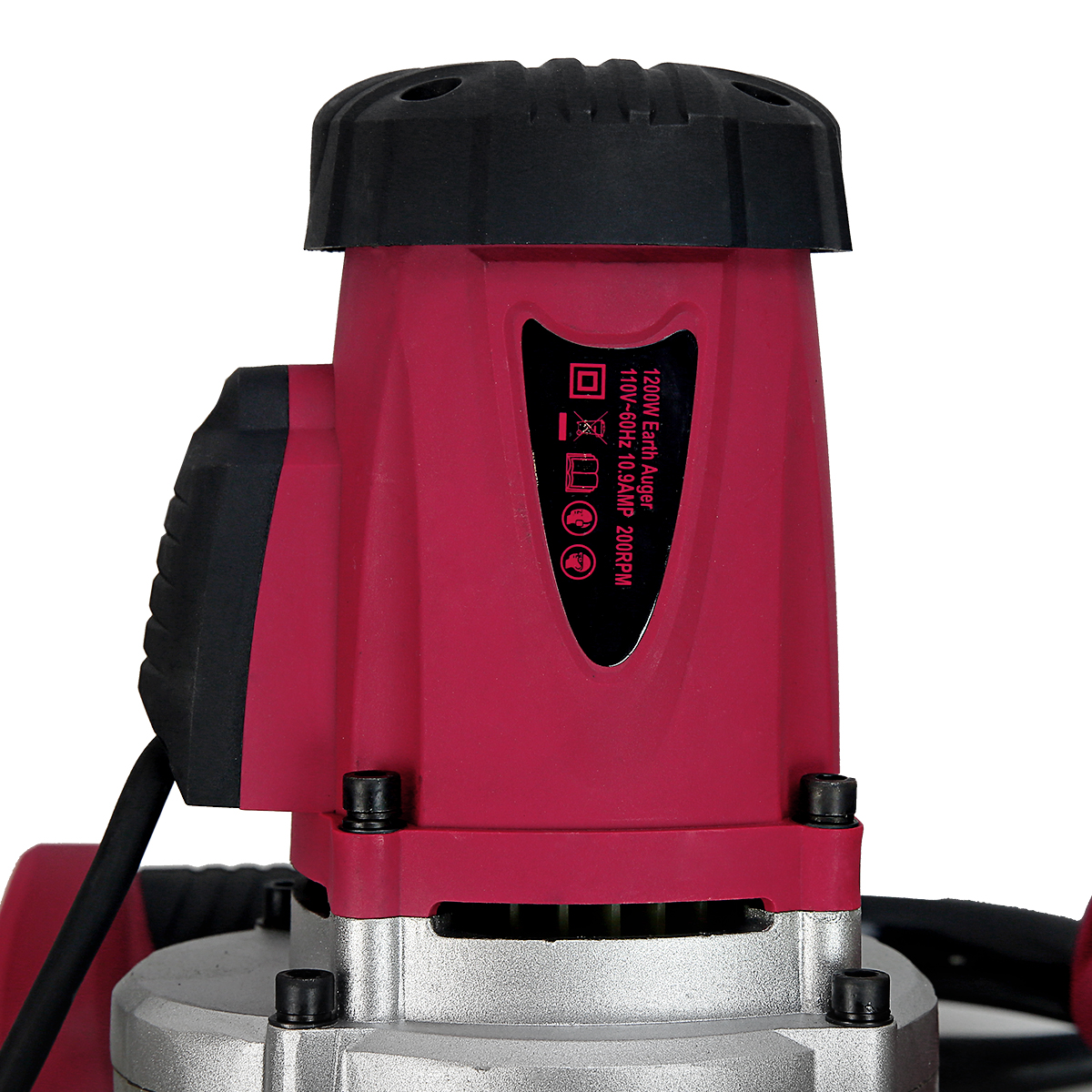 XtremepowerUS 1.6 HP Electric Post Hole Digger 1200W w/ 4" Inch Auger