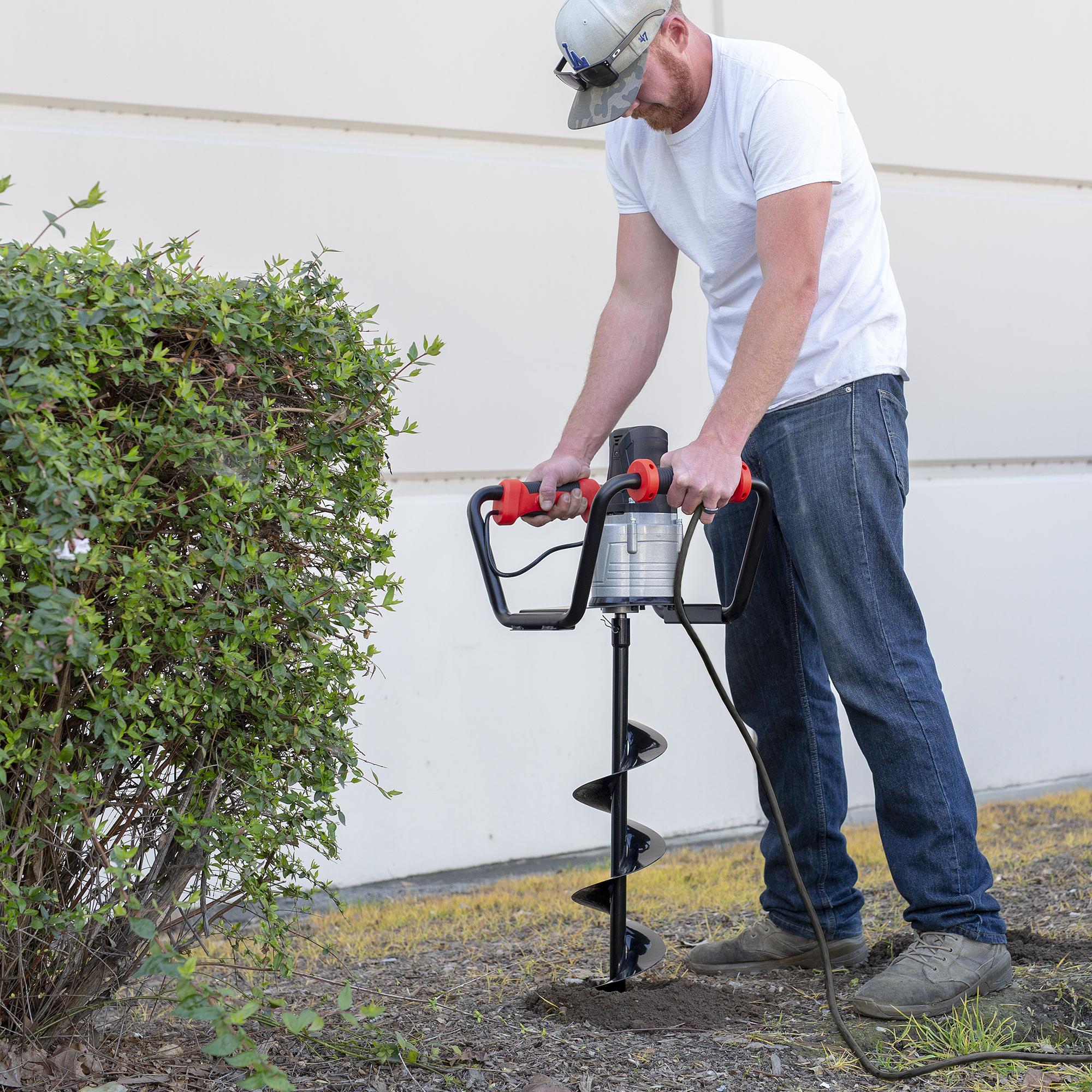 Electric 1500W Post Hole Digger with 6" Digging Soil Auger Drill Set