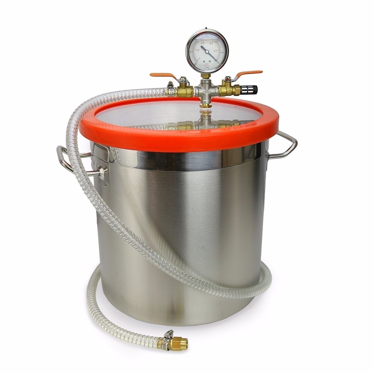 5 Gallon Vacuum Chamber Stage Pump Degassing Degass Silicone Epoxies