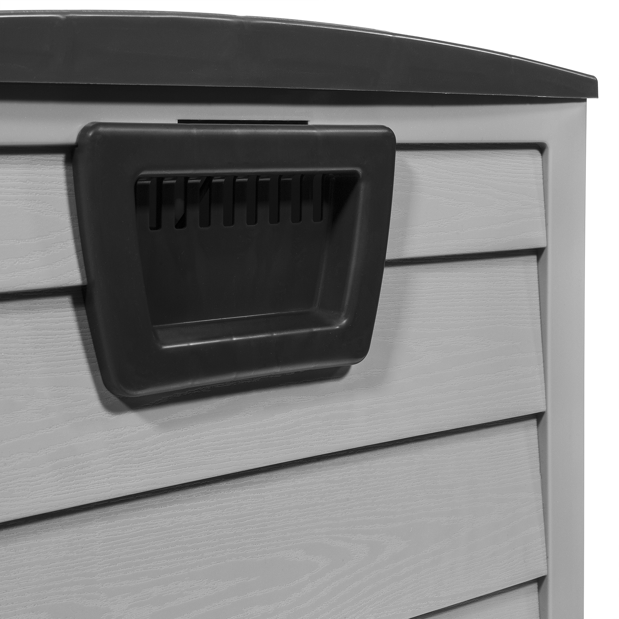 All Weather UV Pool Deck Box Storage Shed Bin Backyard Patio Outdoor w