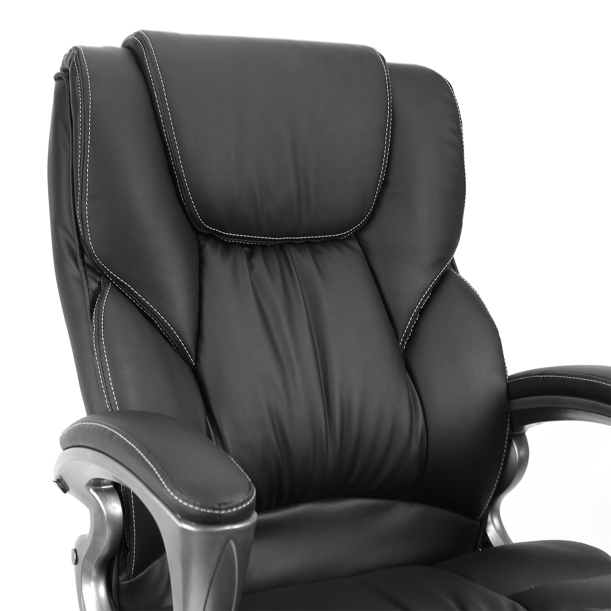 Black PU Leather High Back Office Chair Executive Task Ergonomic