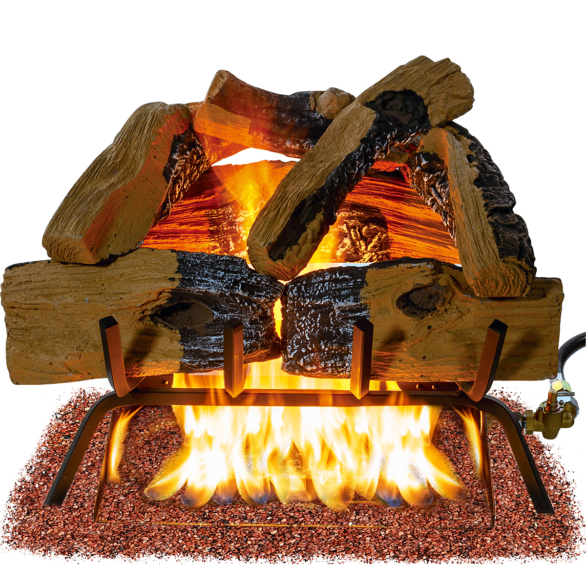 Burning set. Burning set