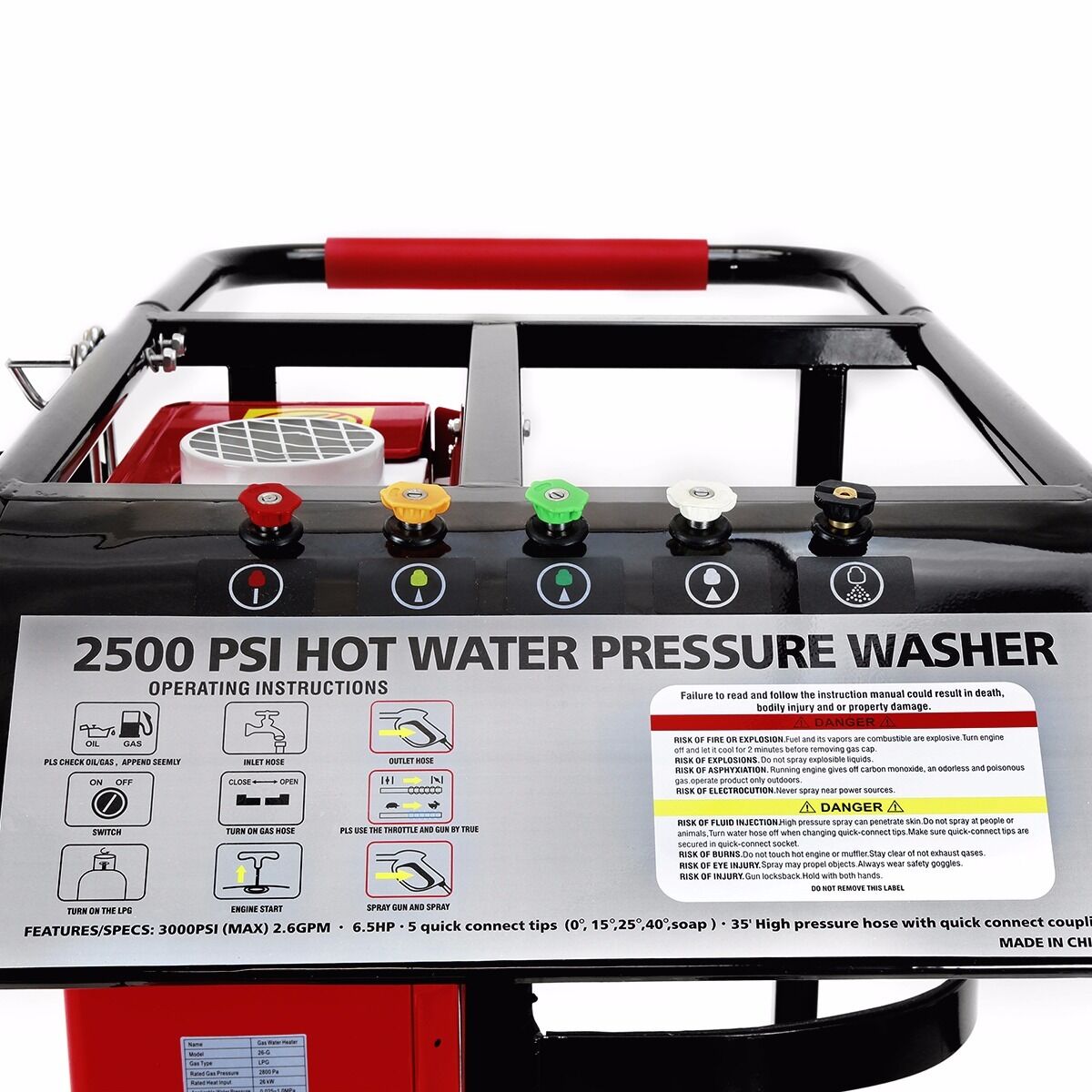 Powered by Honda Portable lpg Gas Instant Hot/Cold Pressure Washer 3000