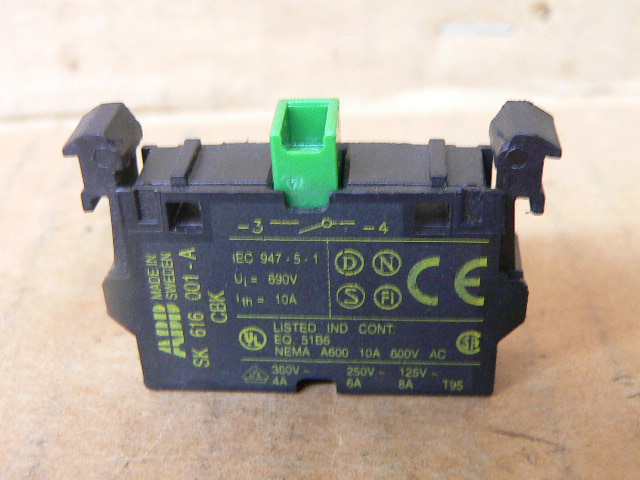 ABB SK 616 001-A Auxiliary Contact Block 1NO 10A 690V Industrial ABB SK