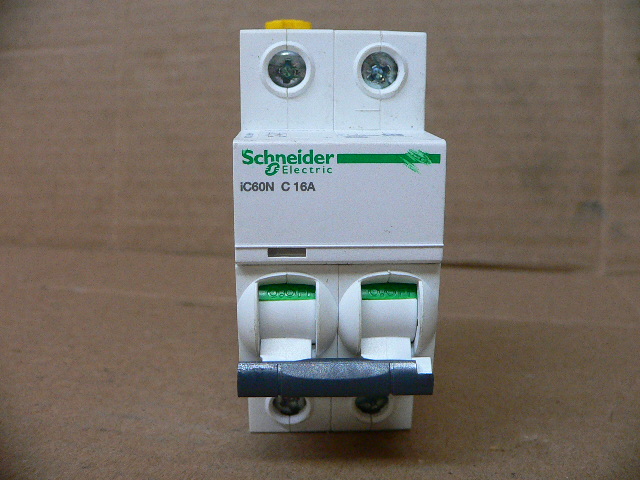Schneider iC60N C16A Miniature Circuit Breaker 2 Pole 16A C Curve