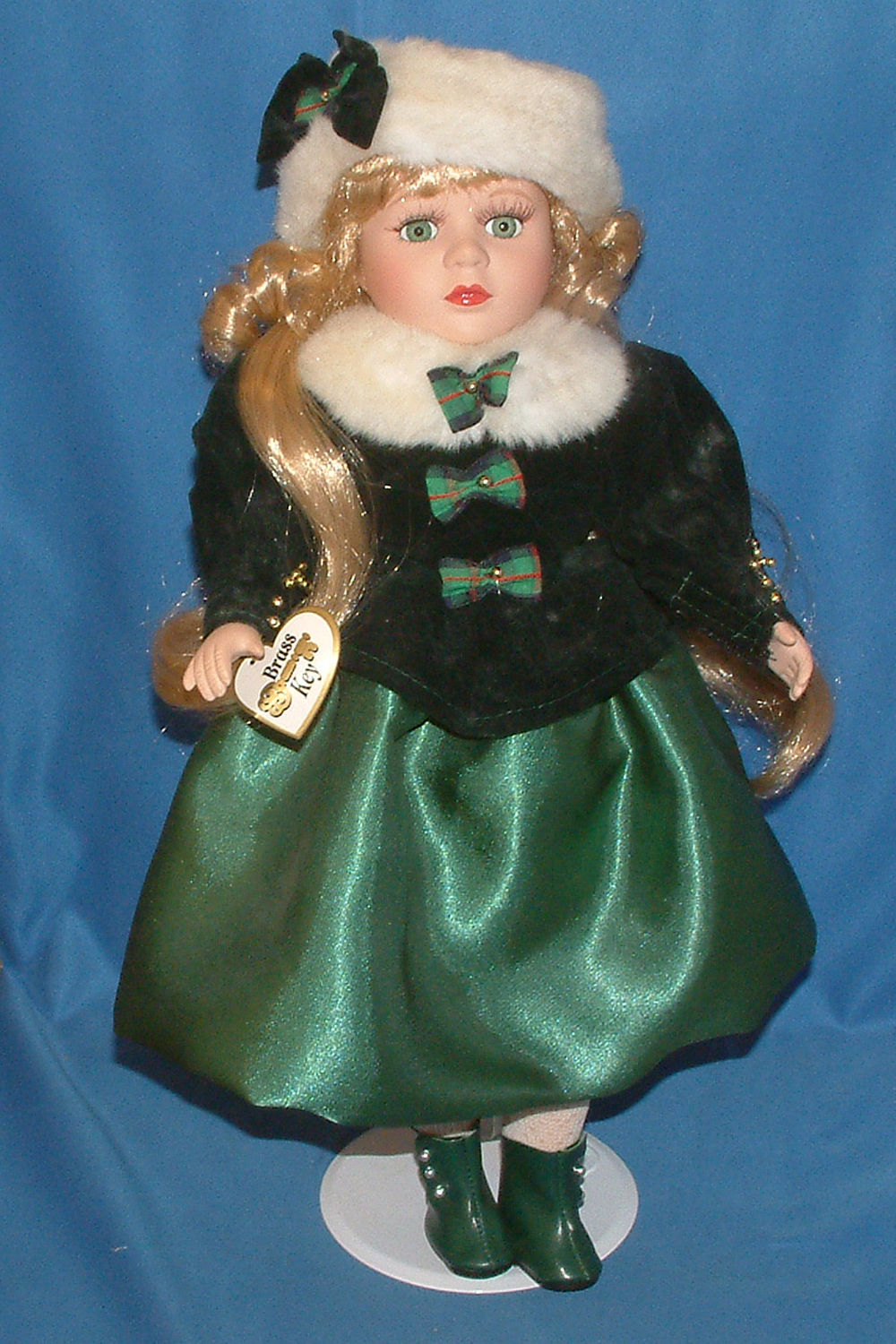 Brass Key Dollvictorian Garden 98 Holiday 16' Christmas Green LOT1535