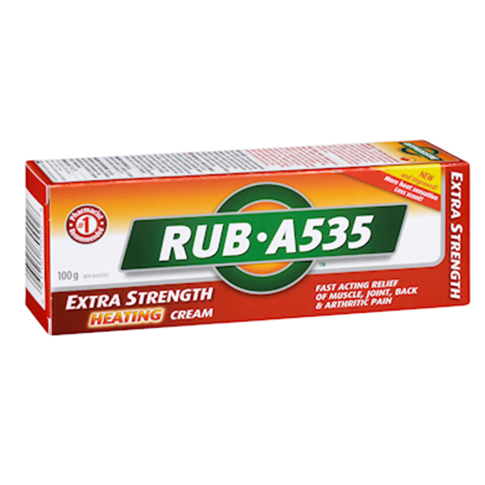 RubA535 Muscle & Joint Pain Relieving Heat Cream, Extra Strength, 100