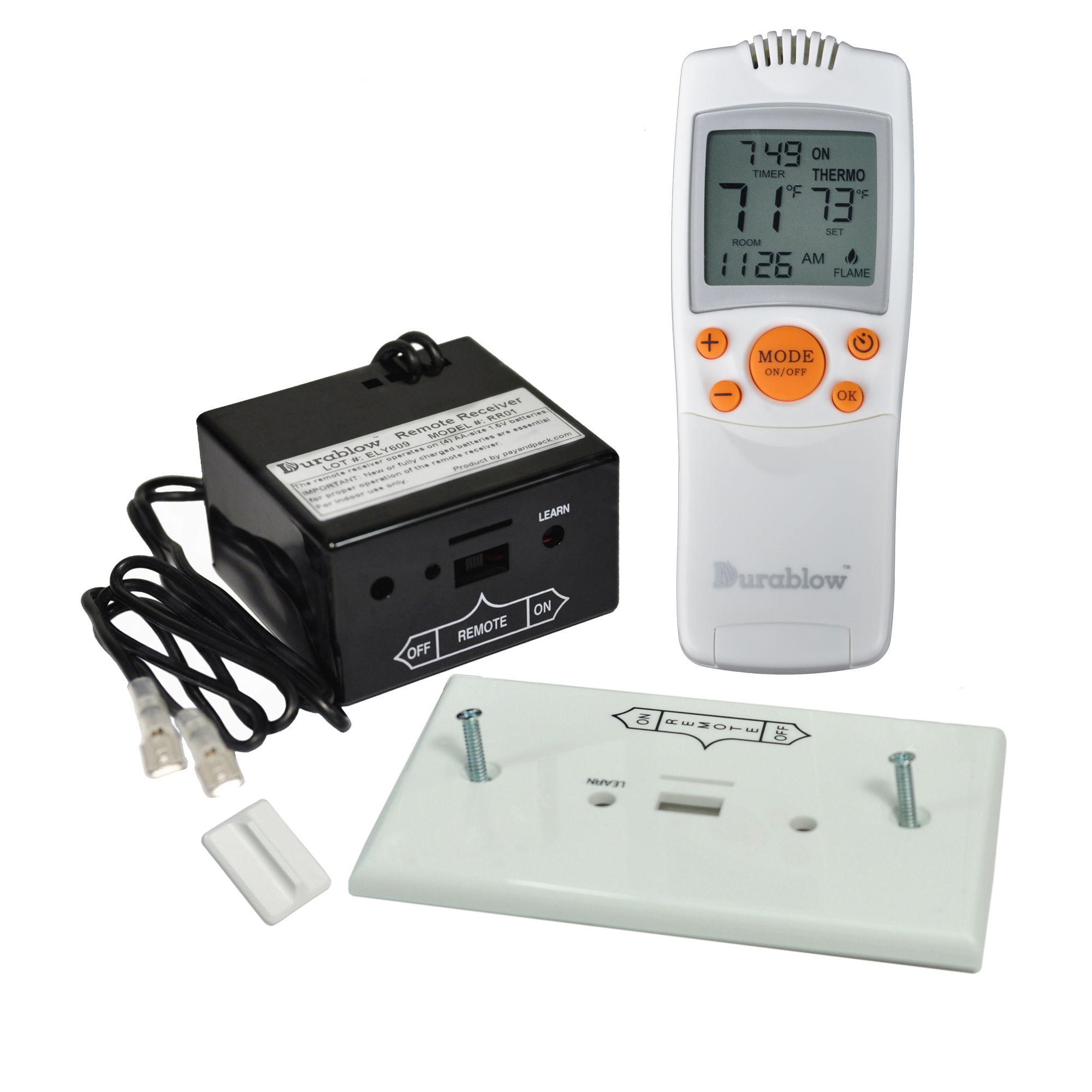 Fireplace Remote Control For Millivolt Valve Wall Switch