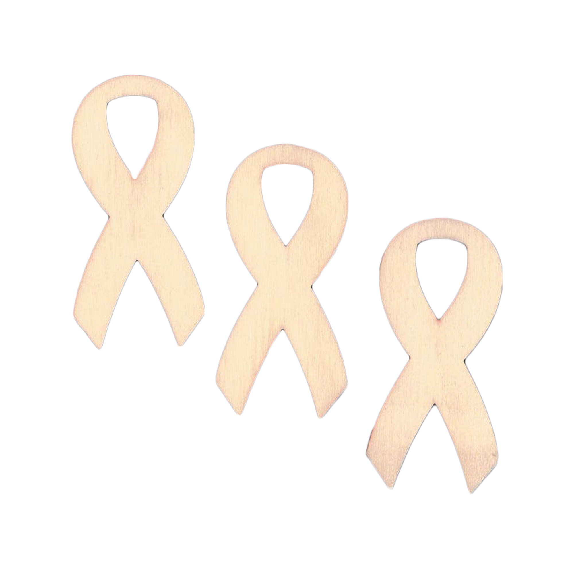 BestPysanky Awareness Ribbon Unfinished Wooden Shape Craft Cutout DIY Unpainted 3D Plaque 6 Inches