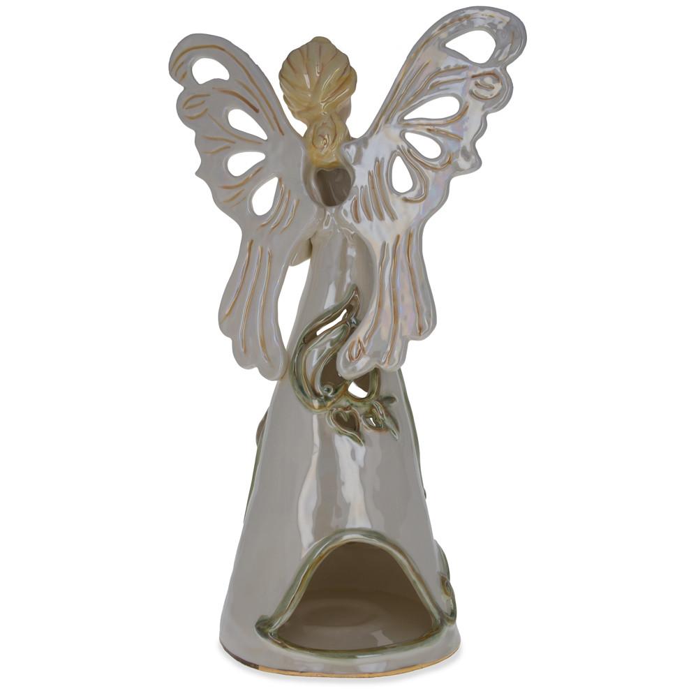 Guardian Angel Ceramic Figurine 14 Inches 670579366489 eBay