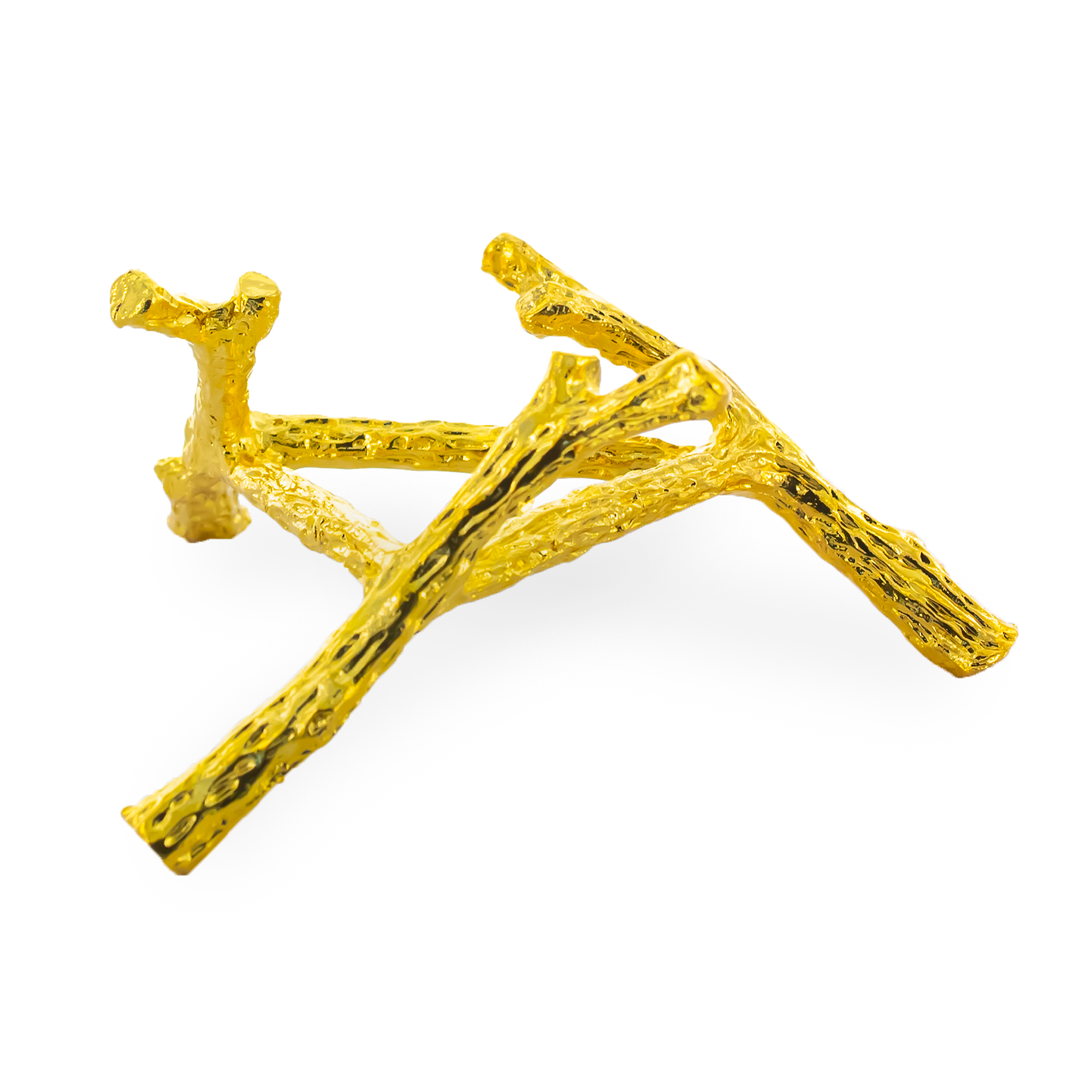 Golden Branch Design Egg Stand Holder Display