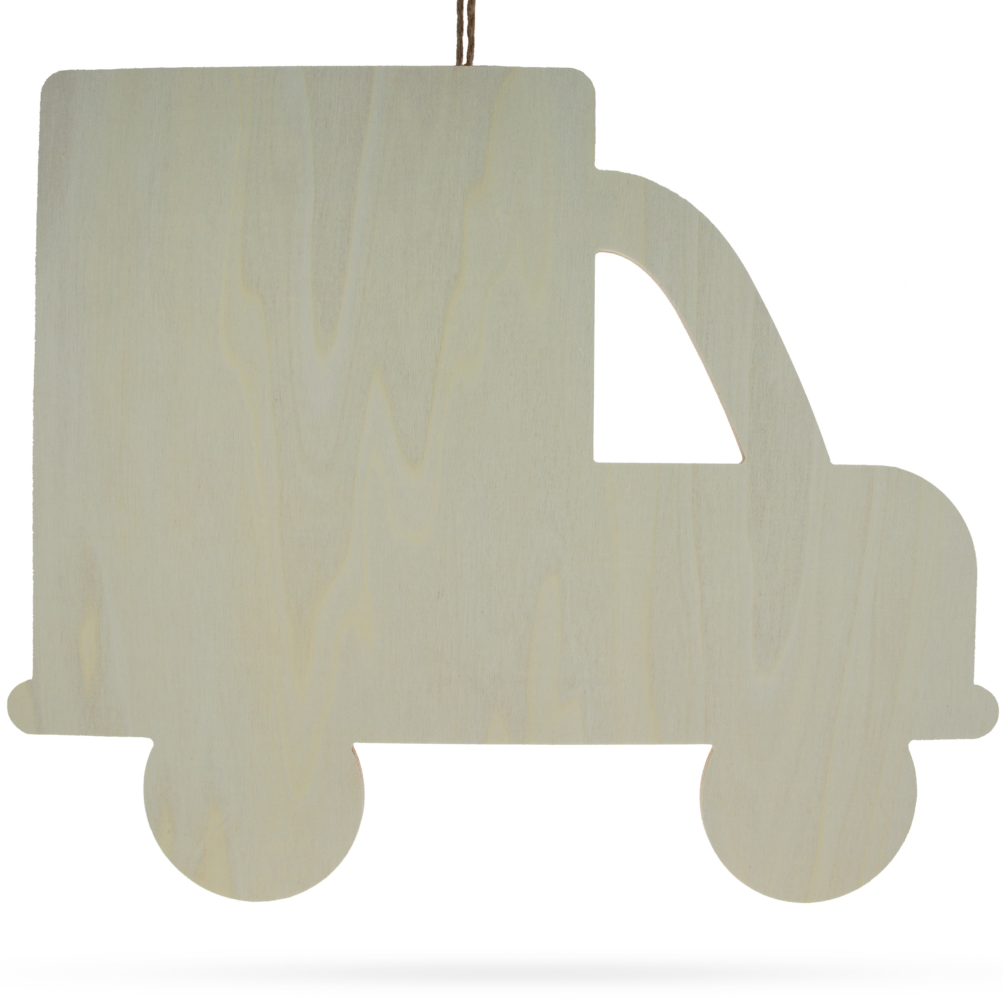 Unfinished Wooden Truck Shape Cutout DIY Craft 12.5 Inches