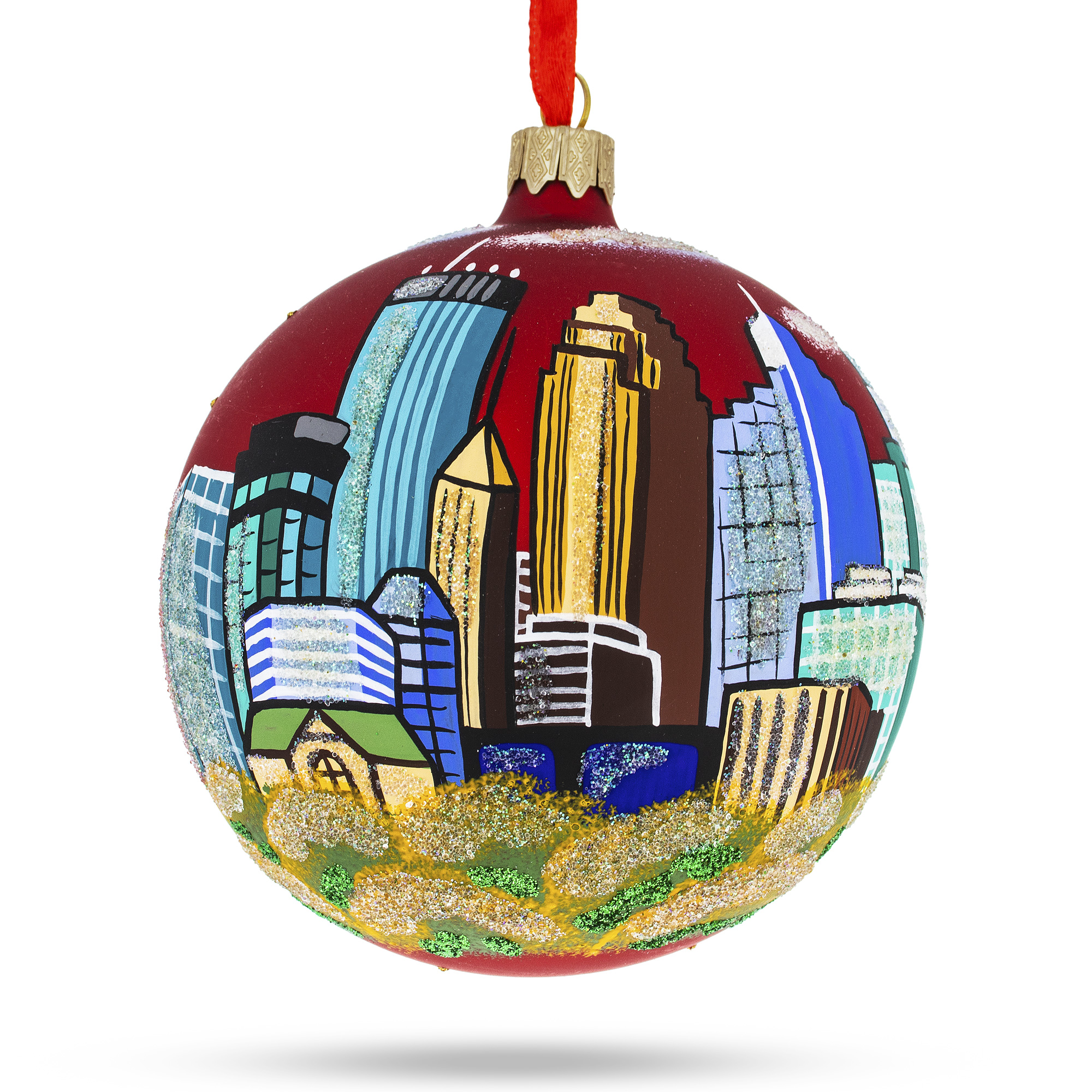 Glass Ball Christmas Ornament 4 Inches Stanley Park BestPysanky Vancouver Canada