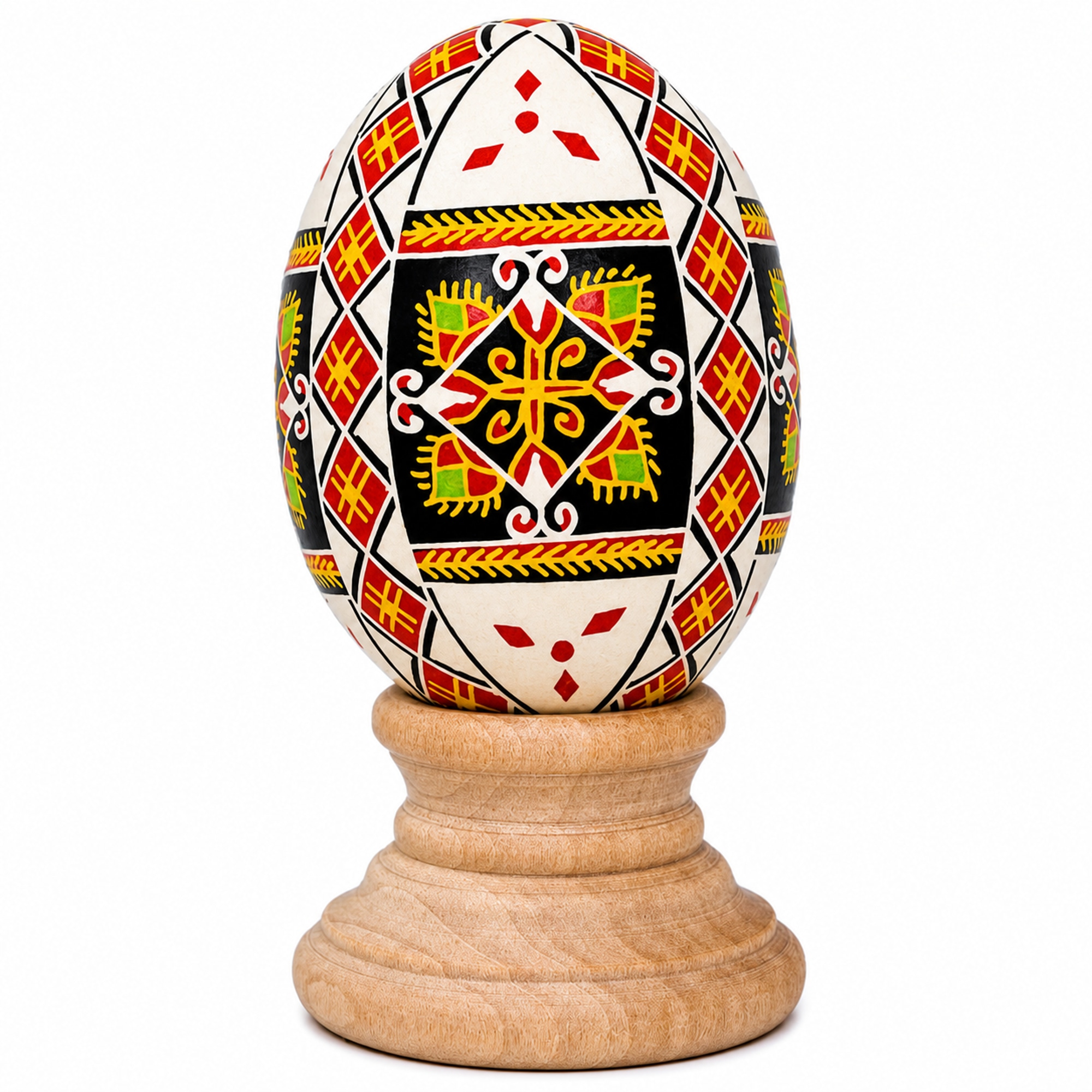 Authentic Blown Real Eggshell Ukrainian Easter Egg Pysanka