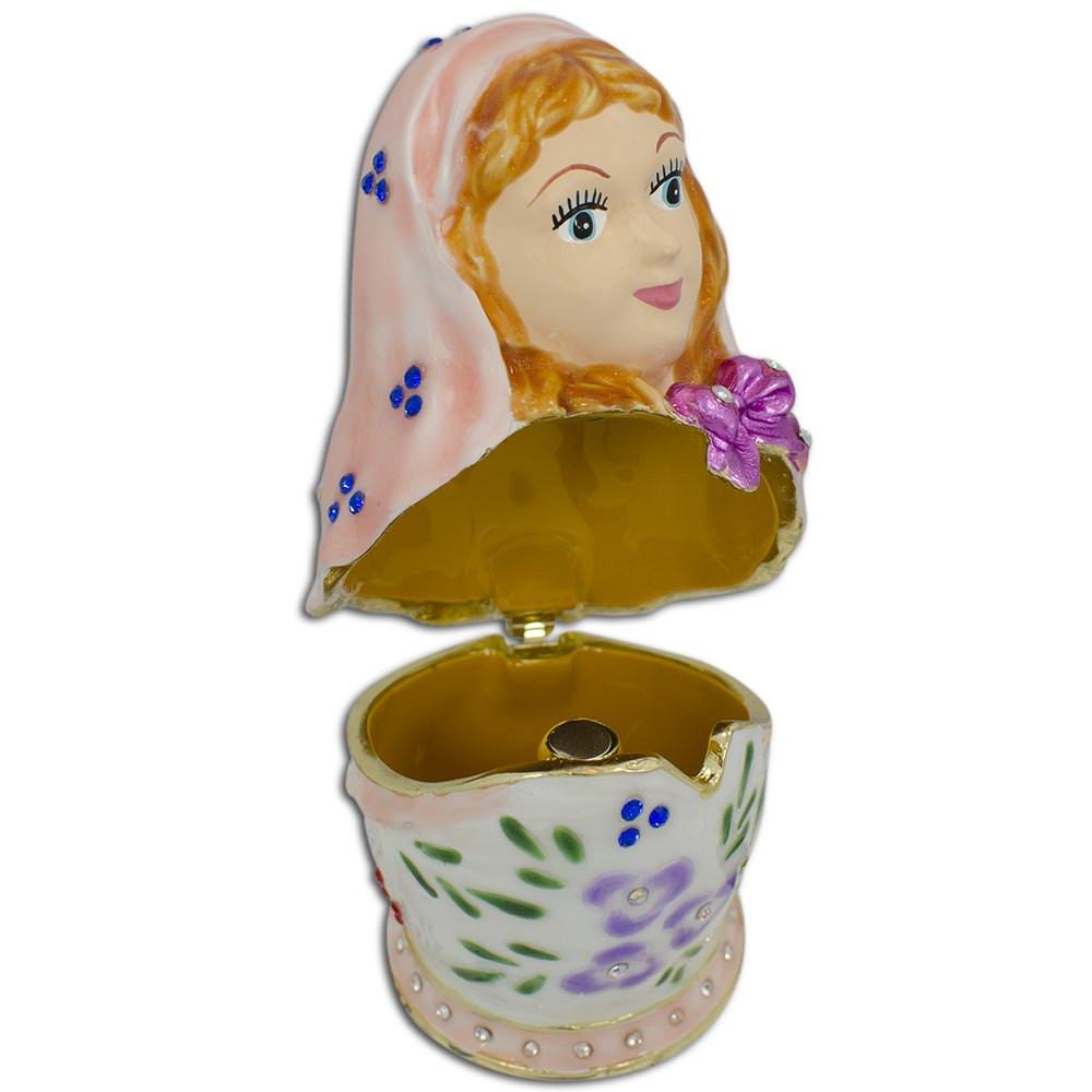 Matryoshka Russian Doll Jewelry Trinket Box Figurine 3 Inches