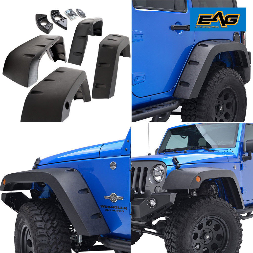 Fender Flares & Trim EAG JK Front Fender Flares for 0718 Jeep Wrangler