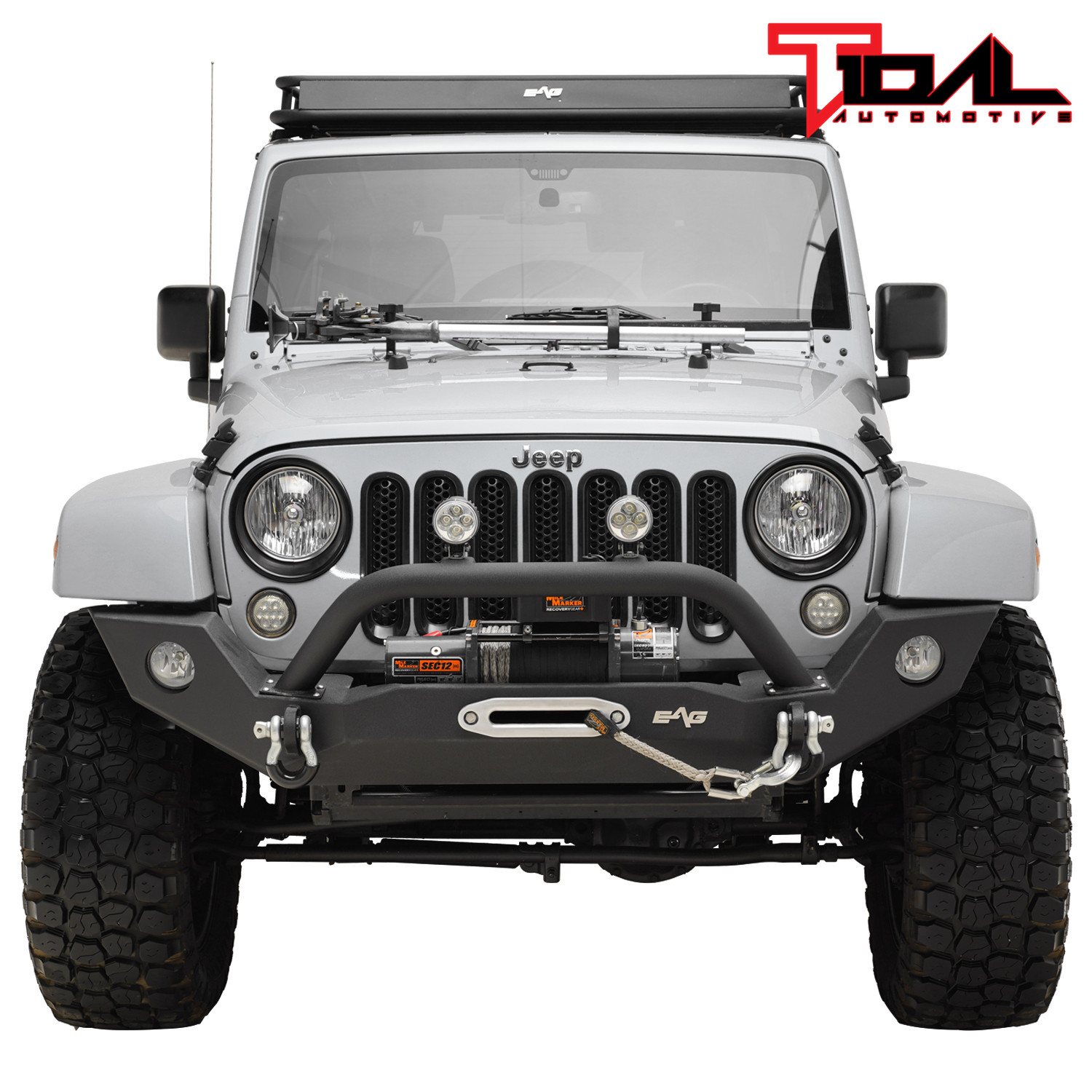 Jeep Wrangler Fog Lights >> Tidal Front Bumper With Fog Light Hole Offroad Fit For 07 18 Jeep Jeep Wrangler Fog Lights >> Tidal Front Bumper With Fog Light Hole Offroad Fit For 07 18 Jeep