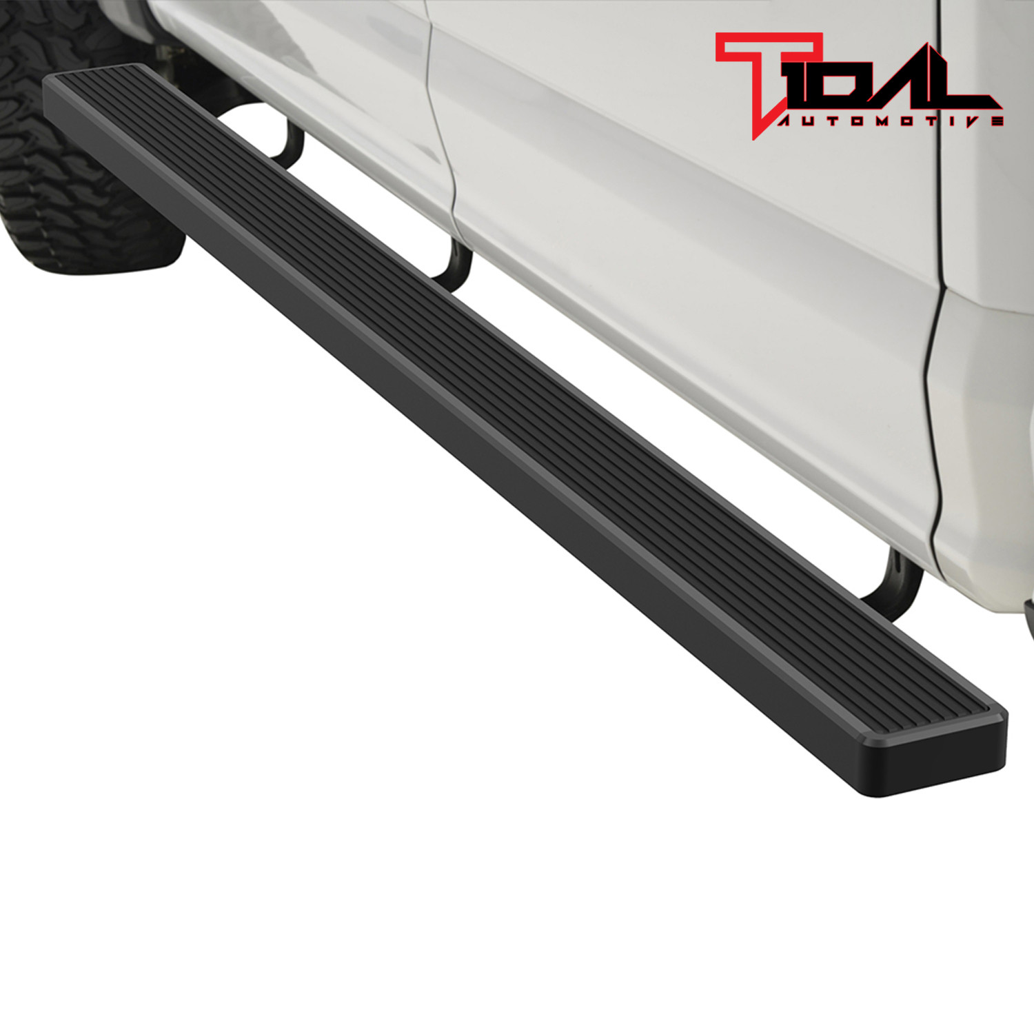 Auto Parts & Accessories Tidal Black 5" Running Boards+Brackets Fits