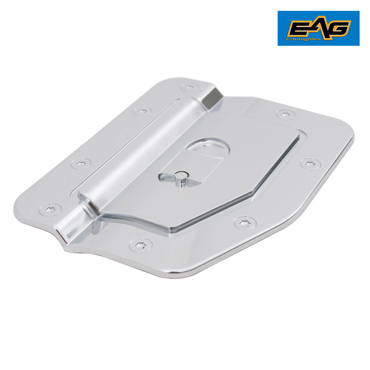Fit 12-14 Toyota Camry ABS Triple Fuel Gas Tank Cap Door Cover Kit Chrome