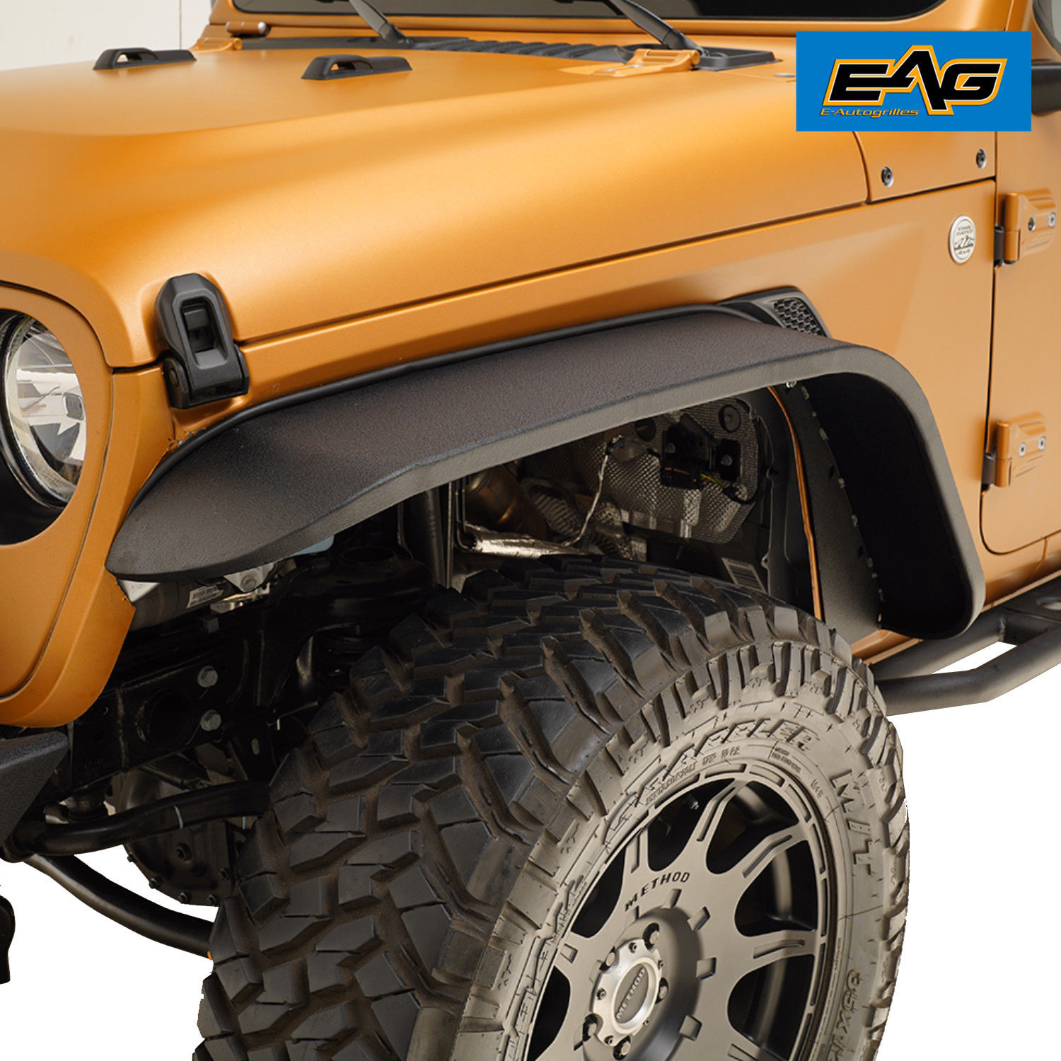 Fender Flares & Trim Steel EAG JL Rear Fender Flares for 1819 Jeep
