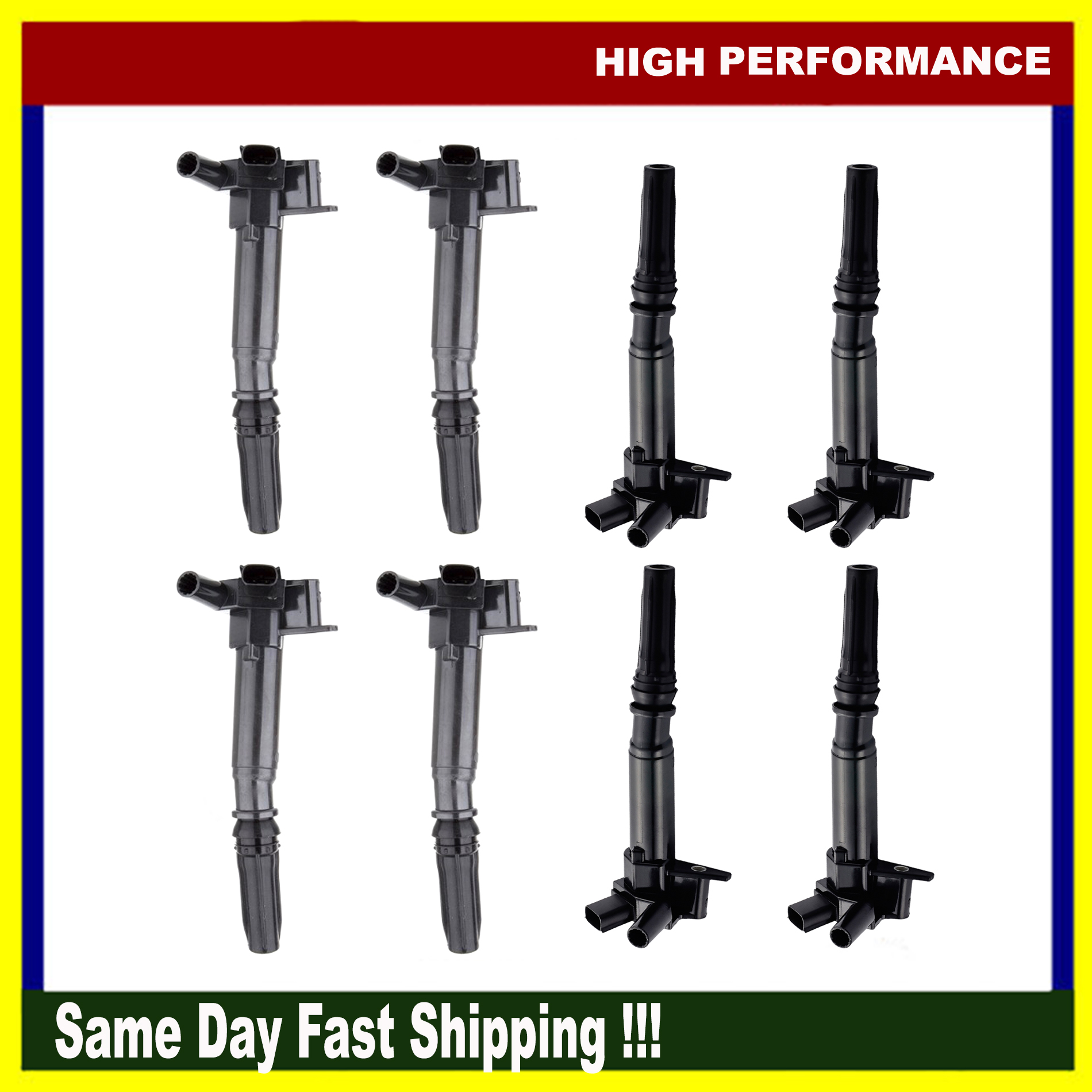 4 Pack Ignition Coils For Right 2010-2014 Ford F150 /& F250 F350 Super Duty C1800
