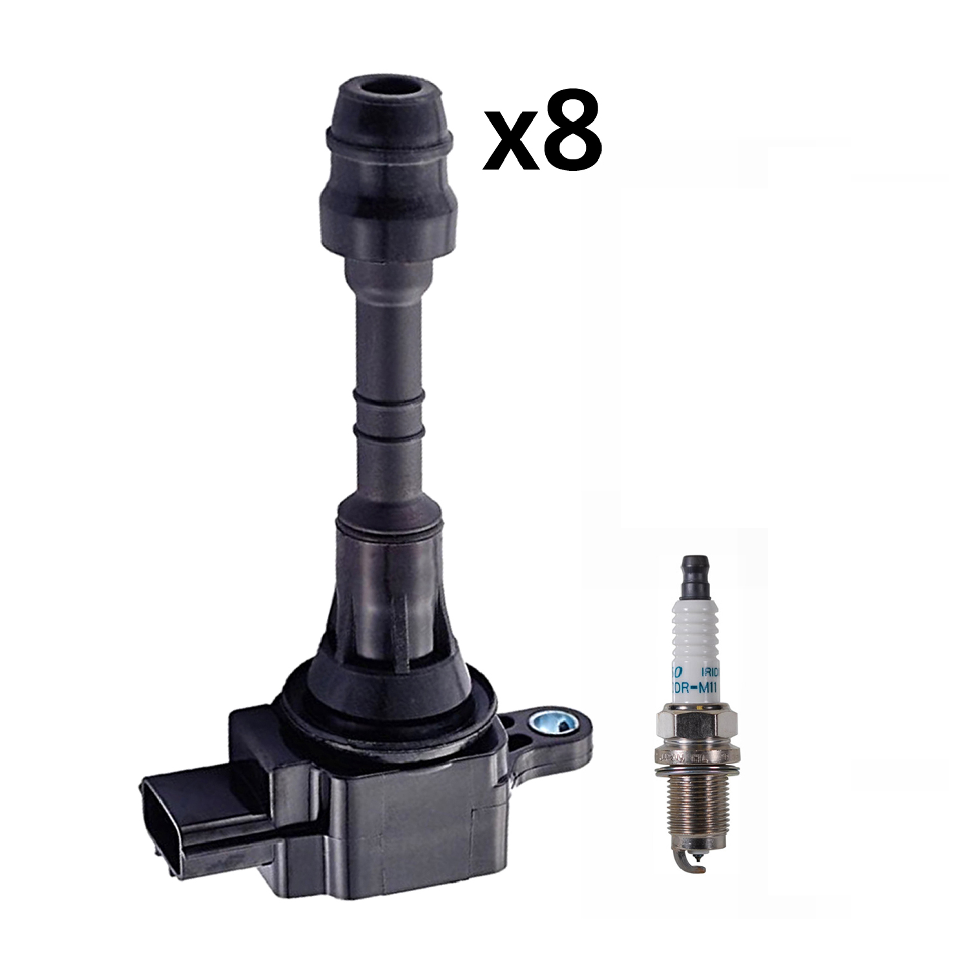 UF510 IGNITION COILS + NGK Spark Plugs For NISSAN INFINITI QX56 5.6L V8