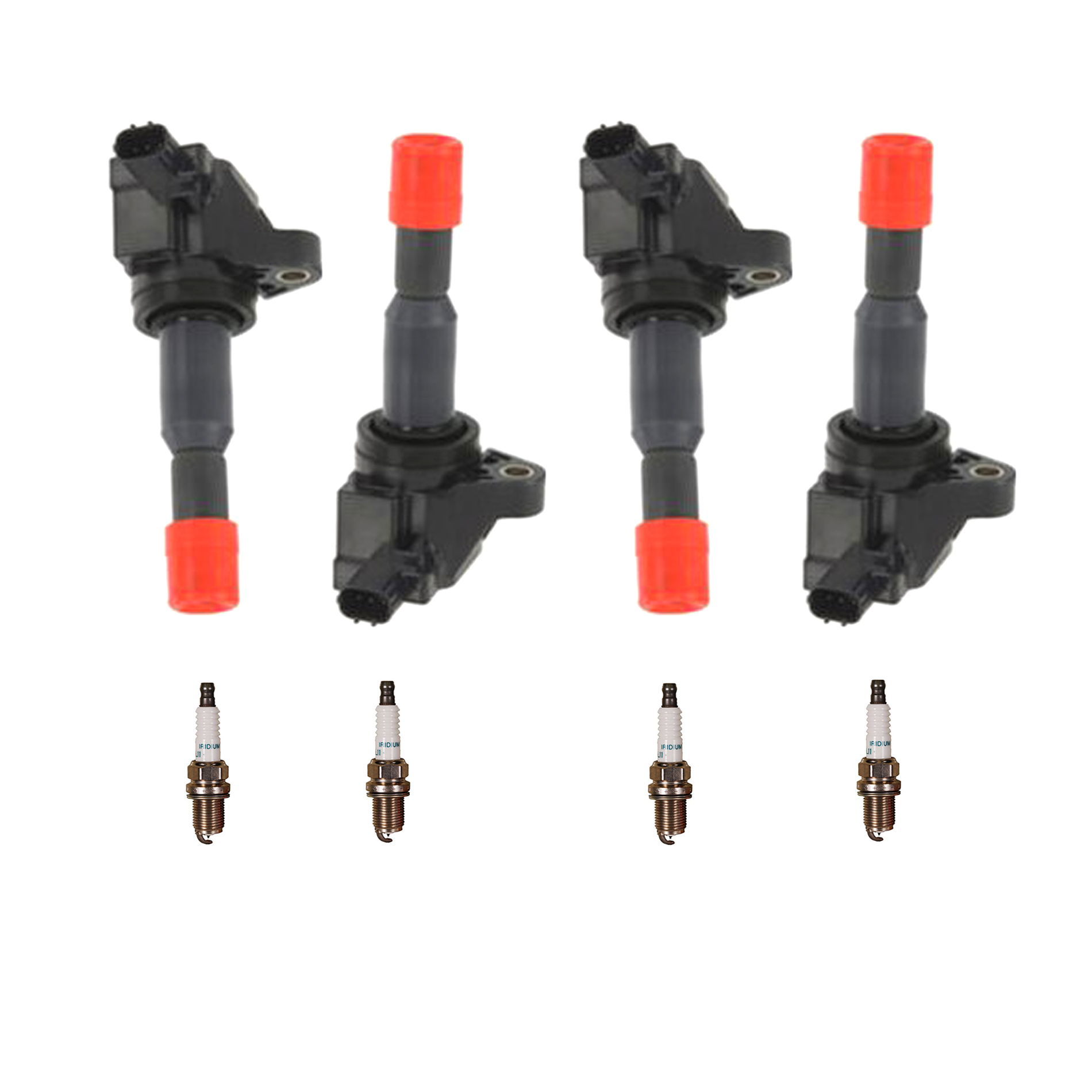 4x Ignition Coil & 4x Denso Platinum Spark Plug Fit 07-08 Honda - Foto 3