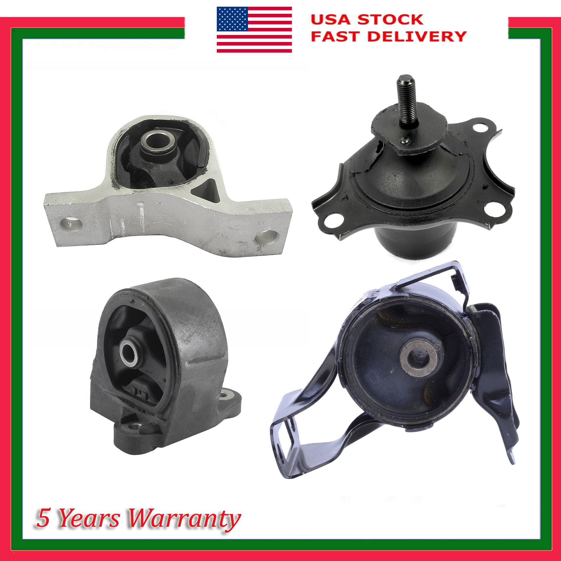 Set 4PCS Engine Motor & Auto CVT Transmission Mount For Honda Civic 1