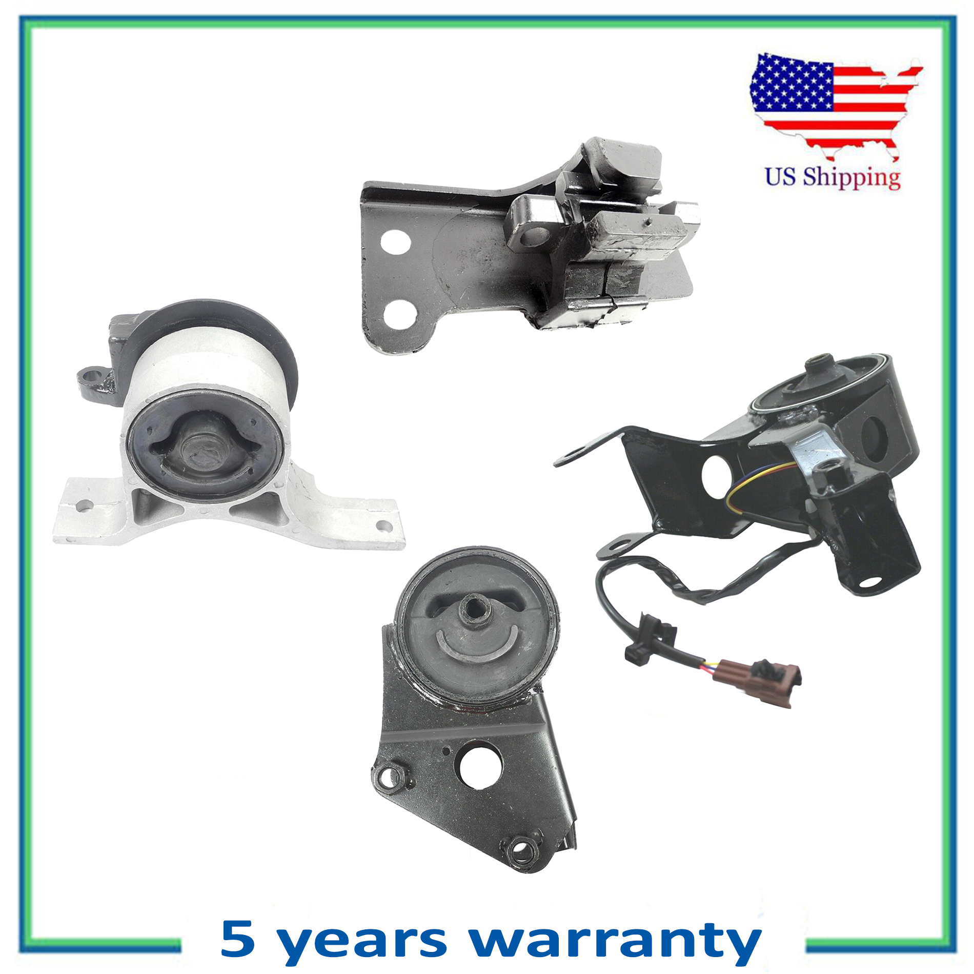 Set 4PCS Engine Motor & Transmission Mount For 2003-2007 Nissan Murano