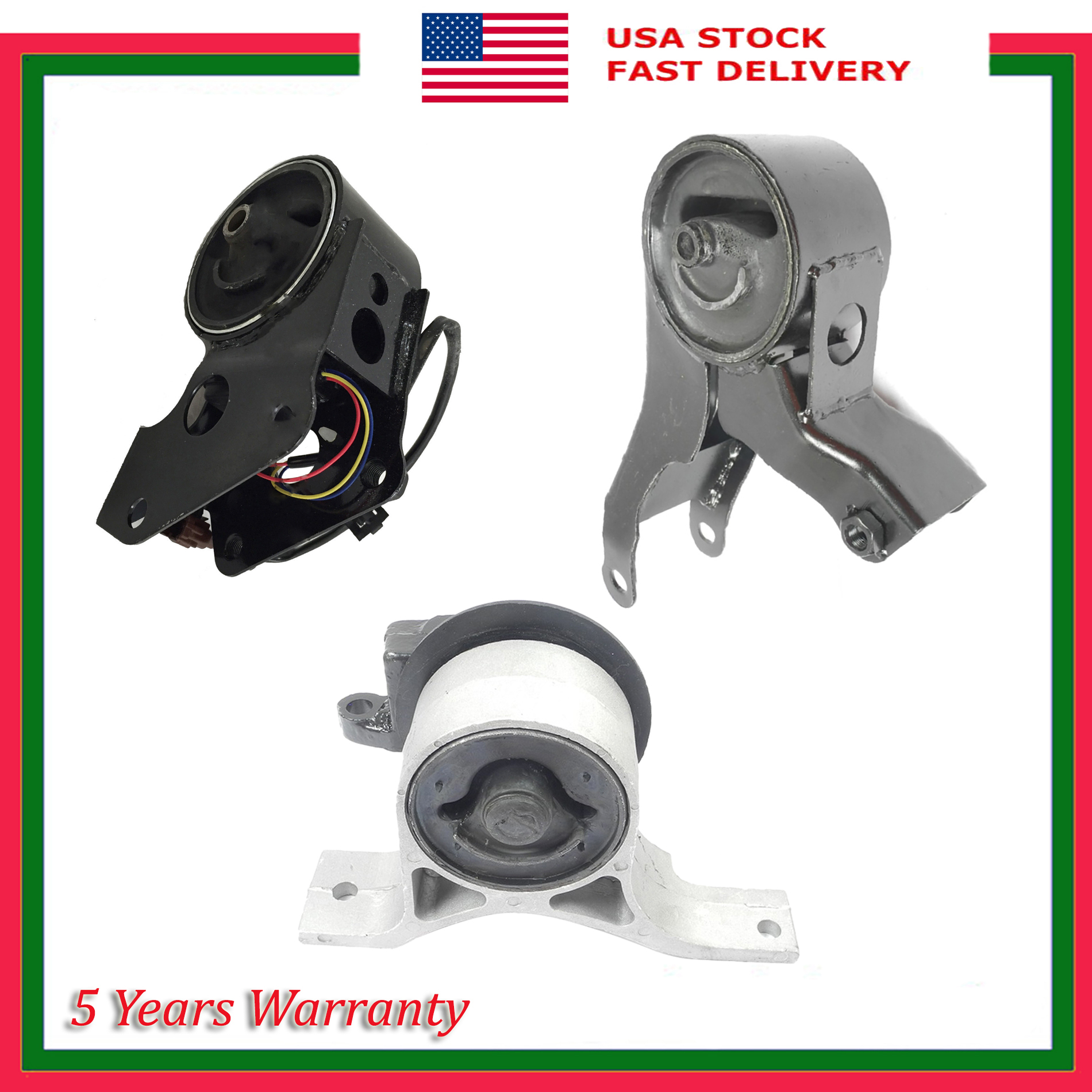 Front & Rear & Front Right Engine Motor Mount For Nissan Murano 3.5L