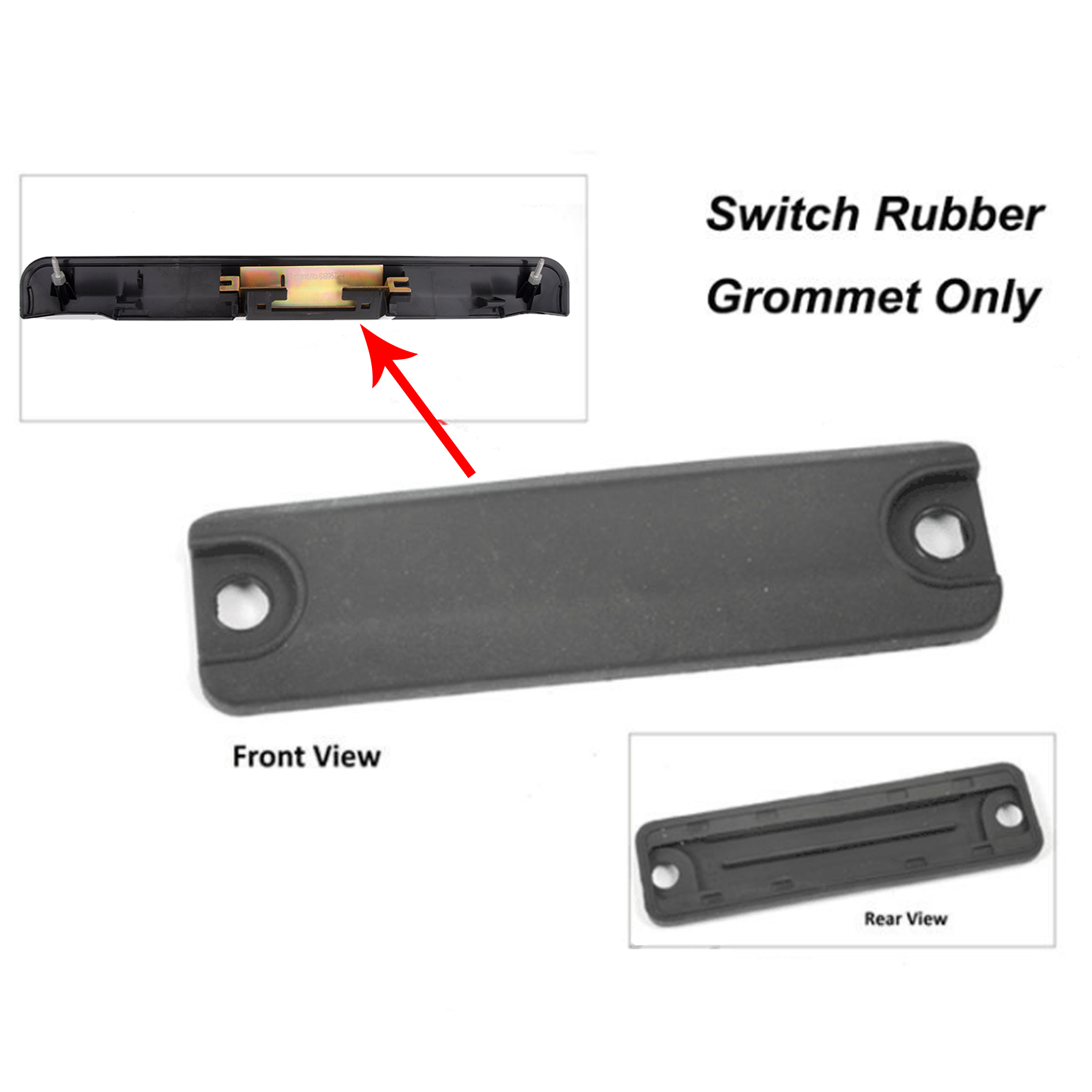 Rear Liftgate Tailgate Handle Hatch Garnish For Scion xb Carbon Fiber