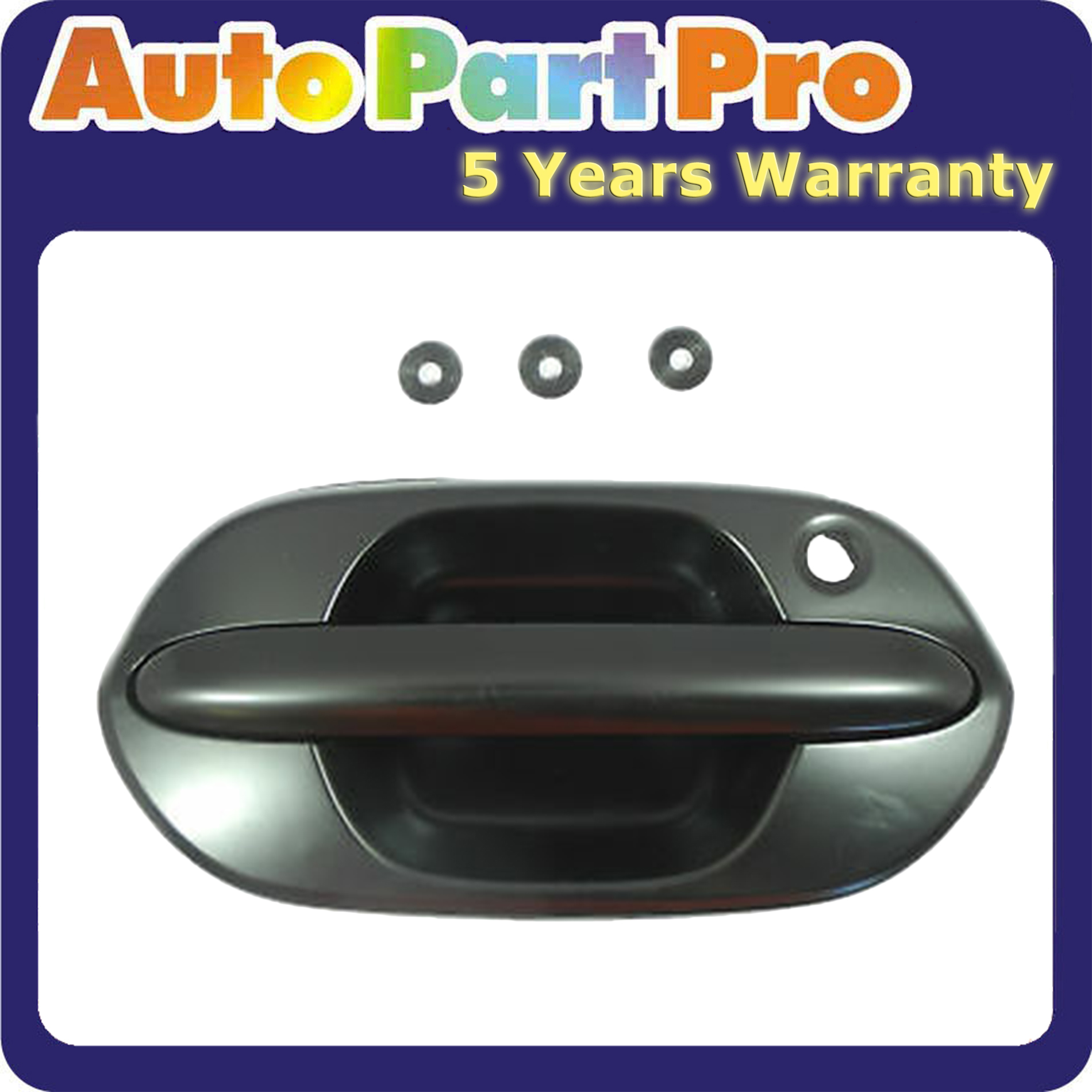 Front Black Textured Exterior Outside Door Handle Passenger Side for Odyssey