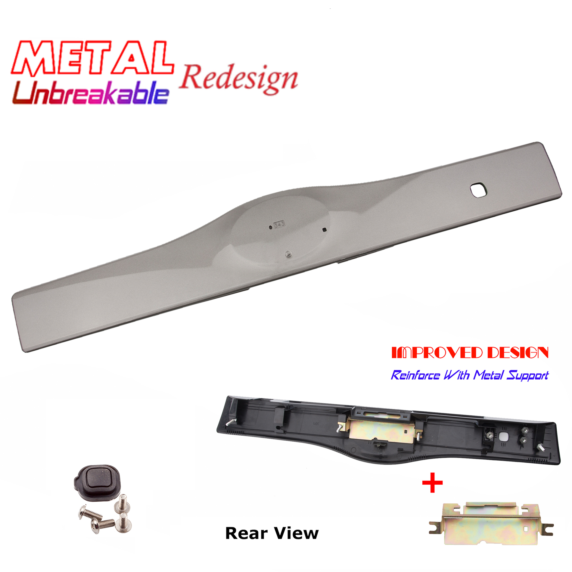 Primed Rear Tailgate Liftgate Garnish Handle Trim Fit for 2004-2009 Toyota Prius