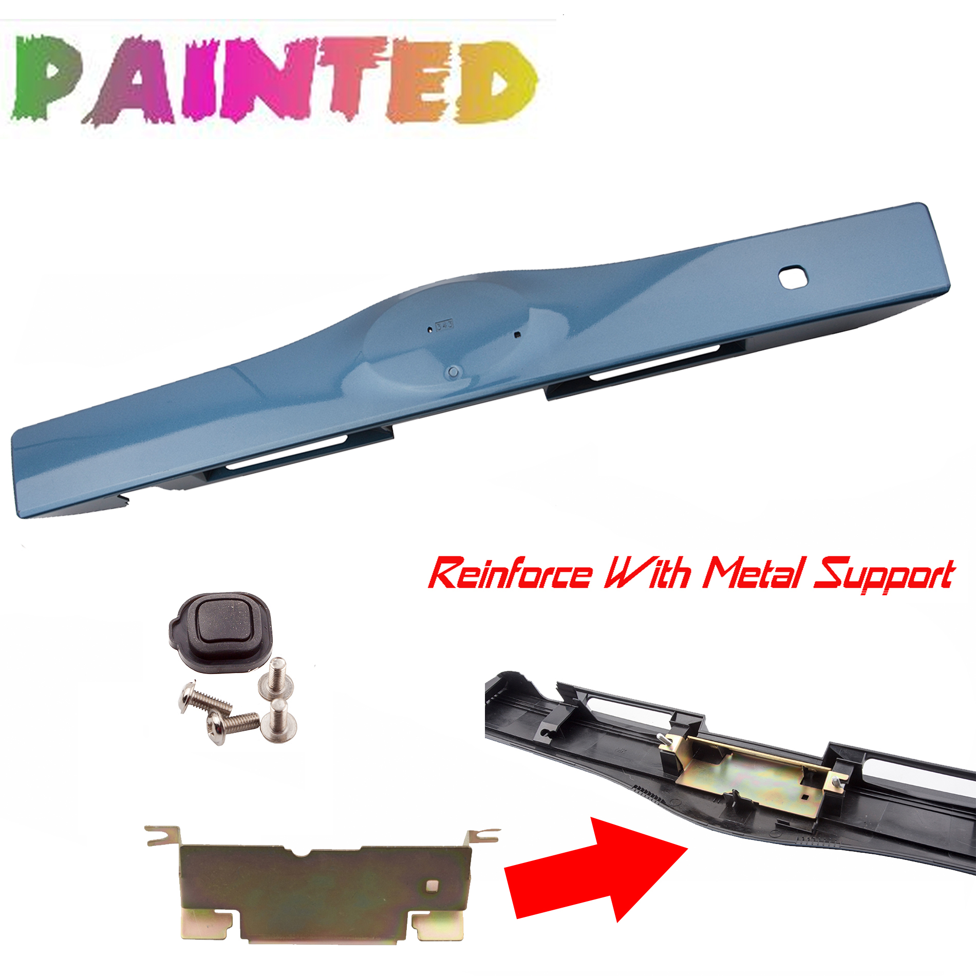 Rear Exterior Tailgate Liftgate Handle Garnish For Toyota Prius 200409