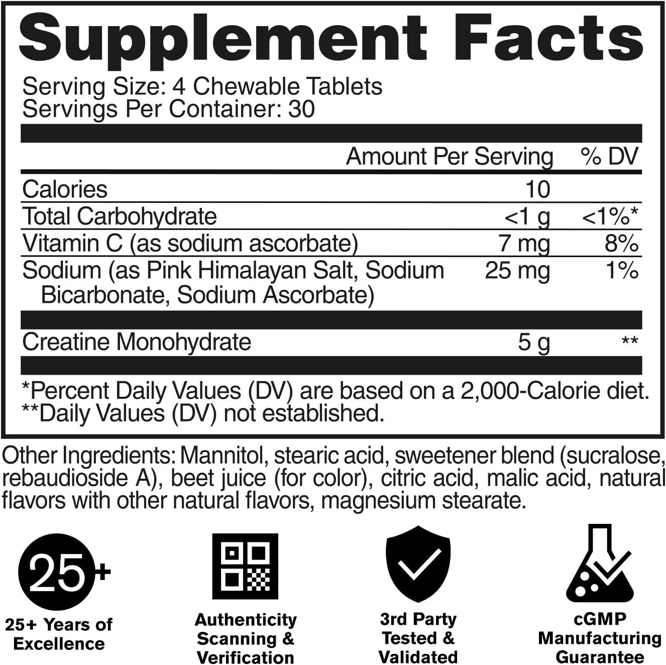 GAT Creatine Chews Zero Sugar 5g Creatine 30 Servs + Nitraflex Sample Choose