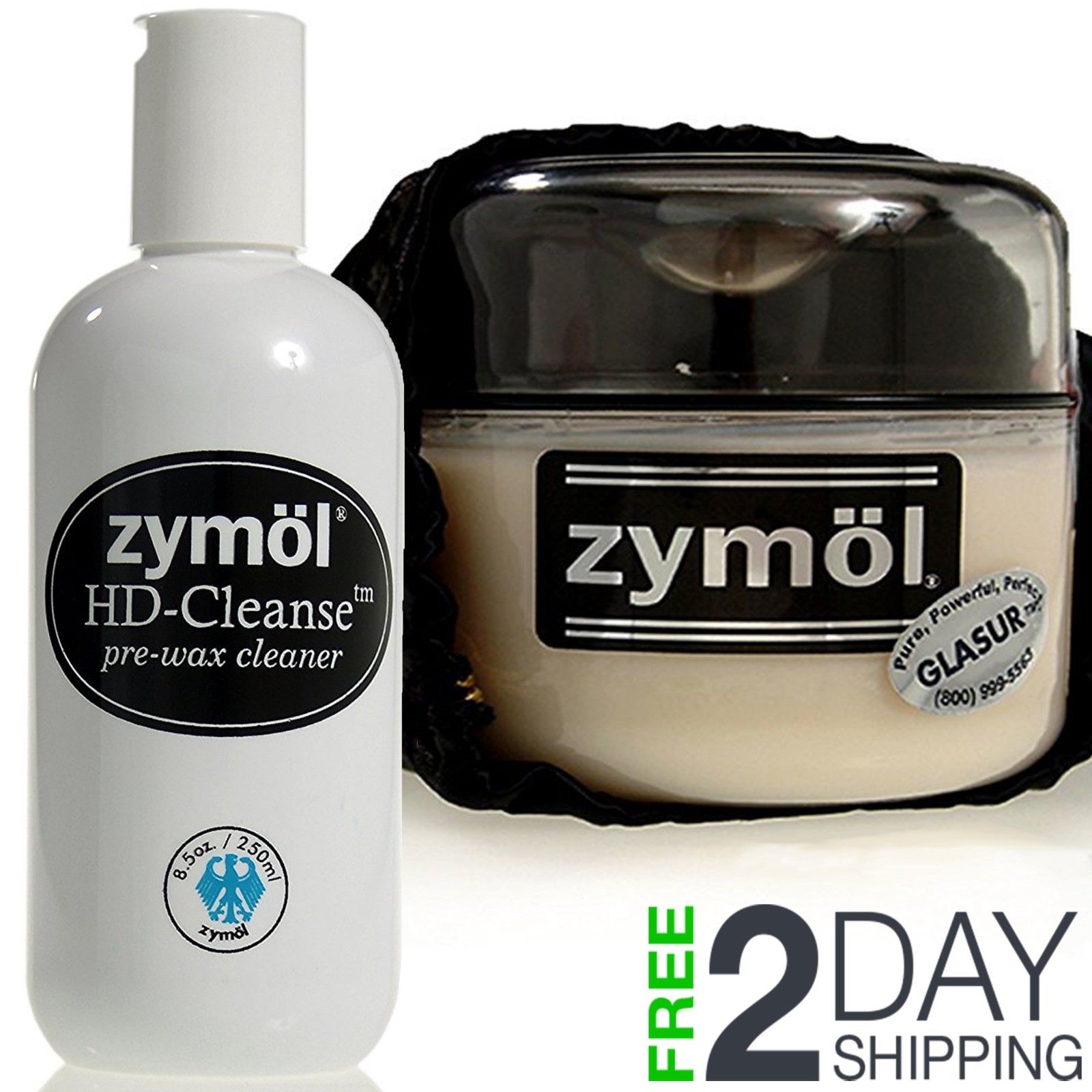 Zymol Glasur Glaze & HD Cleanse Pre-Wax Cleaner Combo Kit | eBay