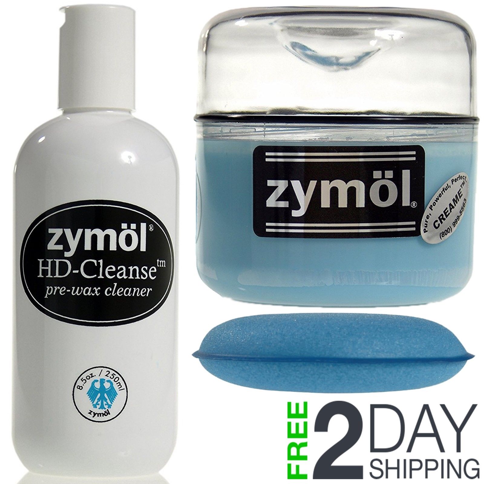 Zymol HD Cleanse Pre-Wax Cleaner & Creame Wax Combo Kit | eBay