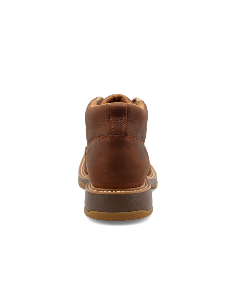 Wrangler Brown Leather Chukka Moc-Toe Boots MENS SIZE 8M NWT Wrangler 4 main image 4