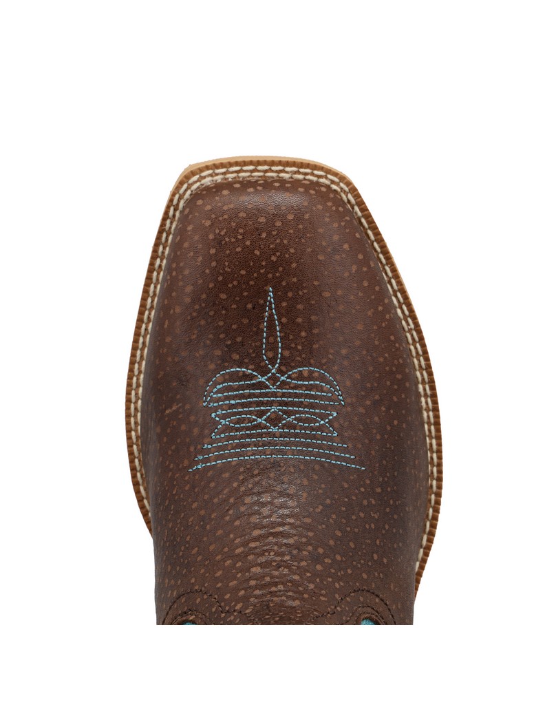 Twisted X Kid's Buckaroo Leather Pull On Western Boots