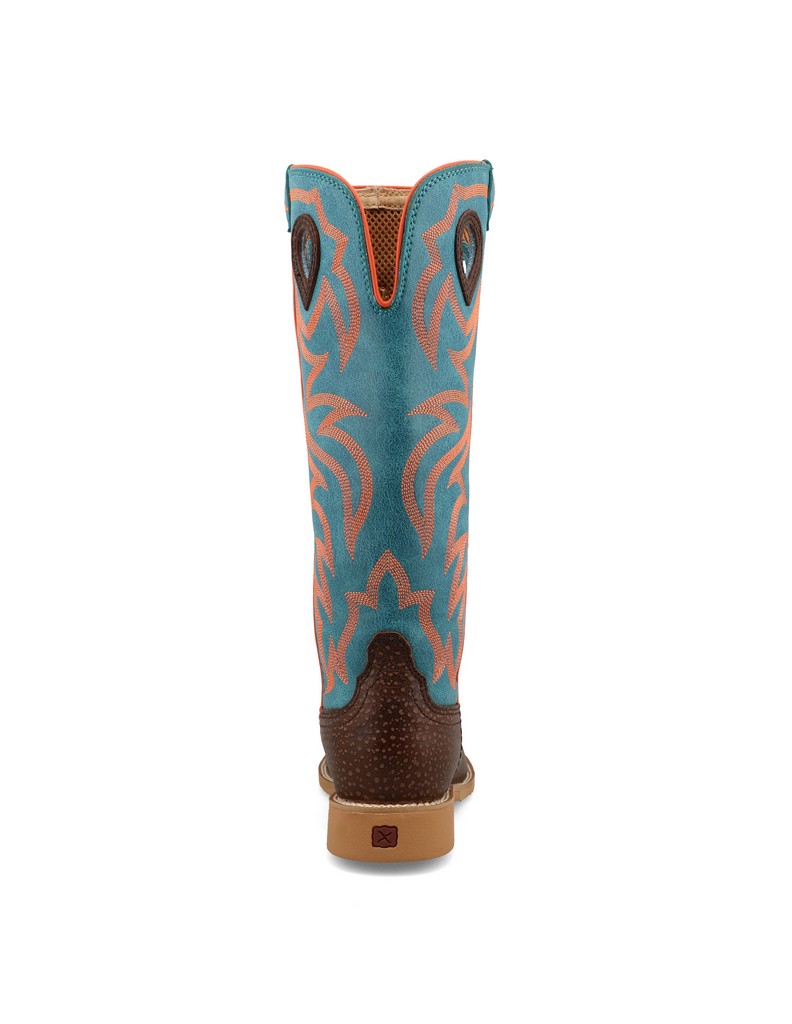 Twisted X Kid's Buckaroo Leather Pull On Western Boots