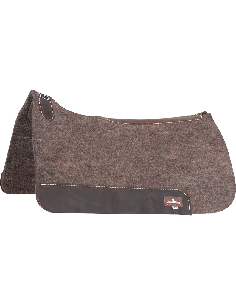 Classic Equine Western Saddle Pad Alpaca Wool Split Contoured AFP-075