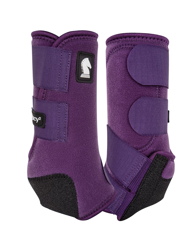 Classic Equine Boot Legacy 2 Front Support Neoprene M Eggplant CLS102