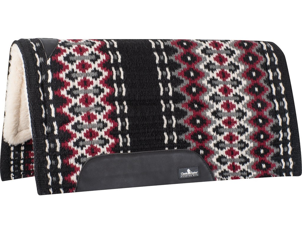 Classic Equine Western Saddle Pad Sensorflex Wool Shock Absorb CSWFP - Picture 3 of 8